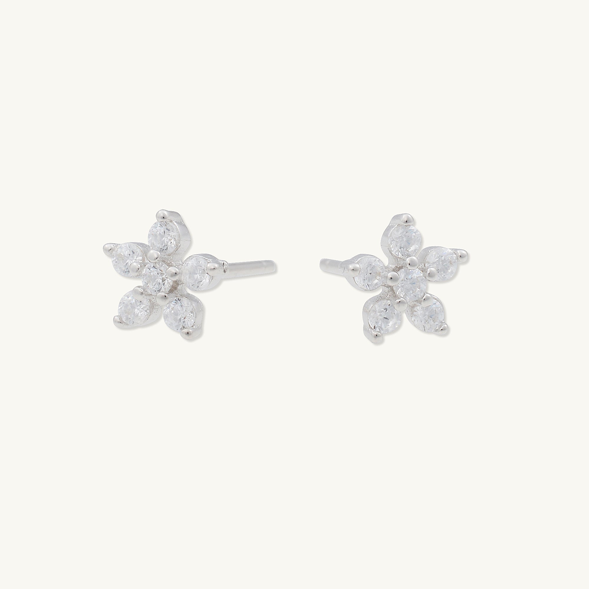 Flower Sapphire Stud Earrings - Camile & Stone