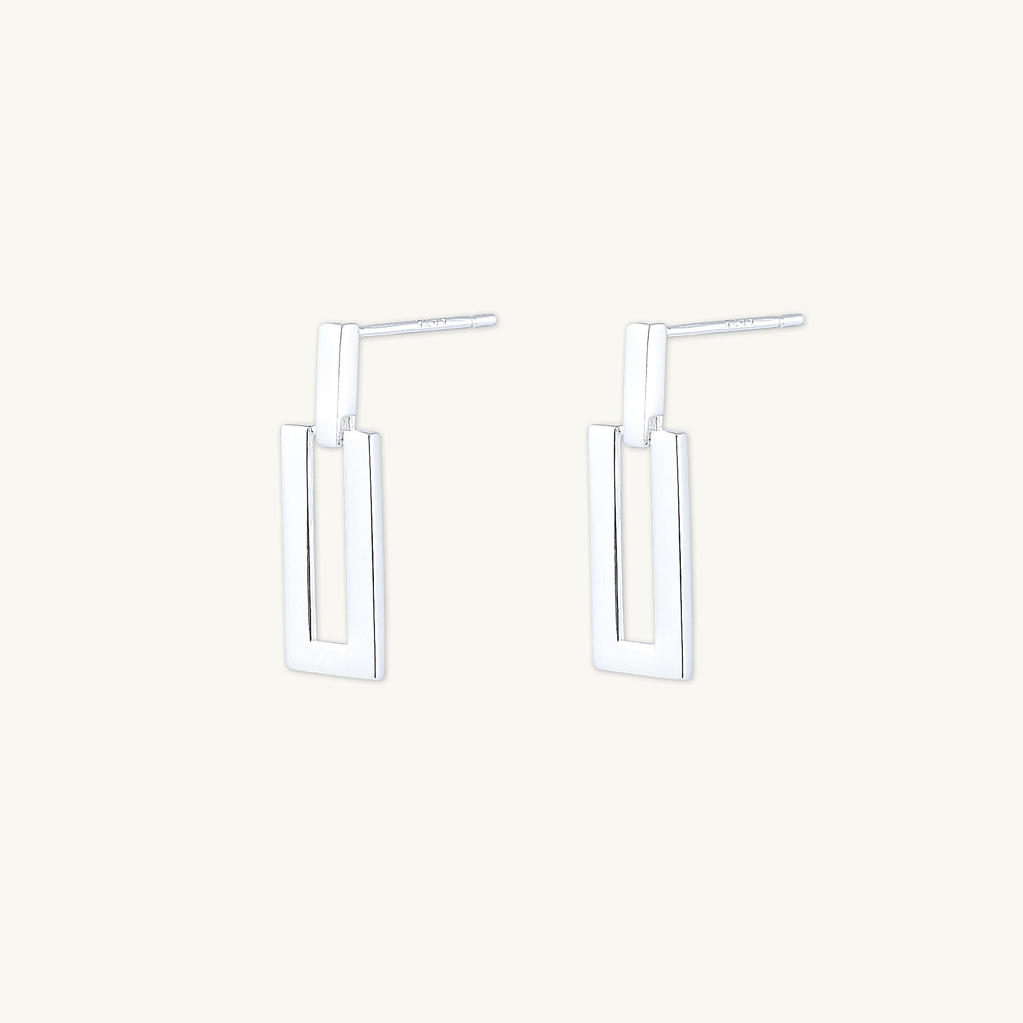 Geo Rectangle Statement Earrings - Camile & Stone