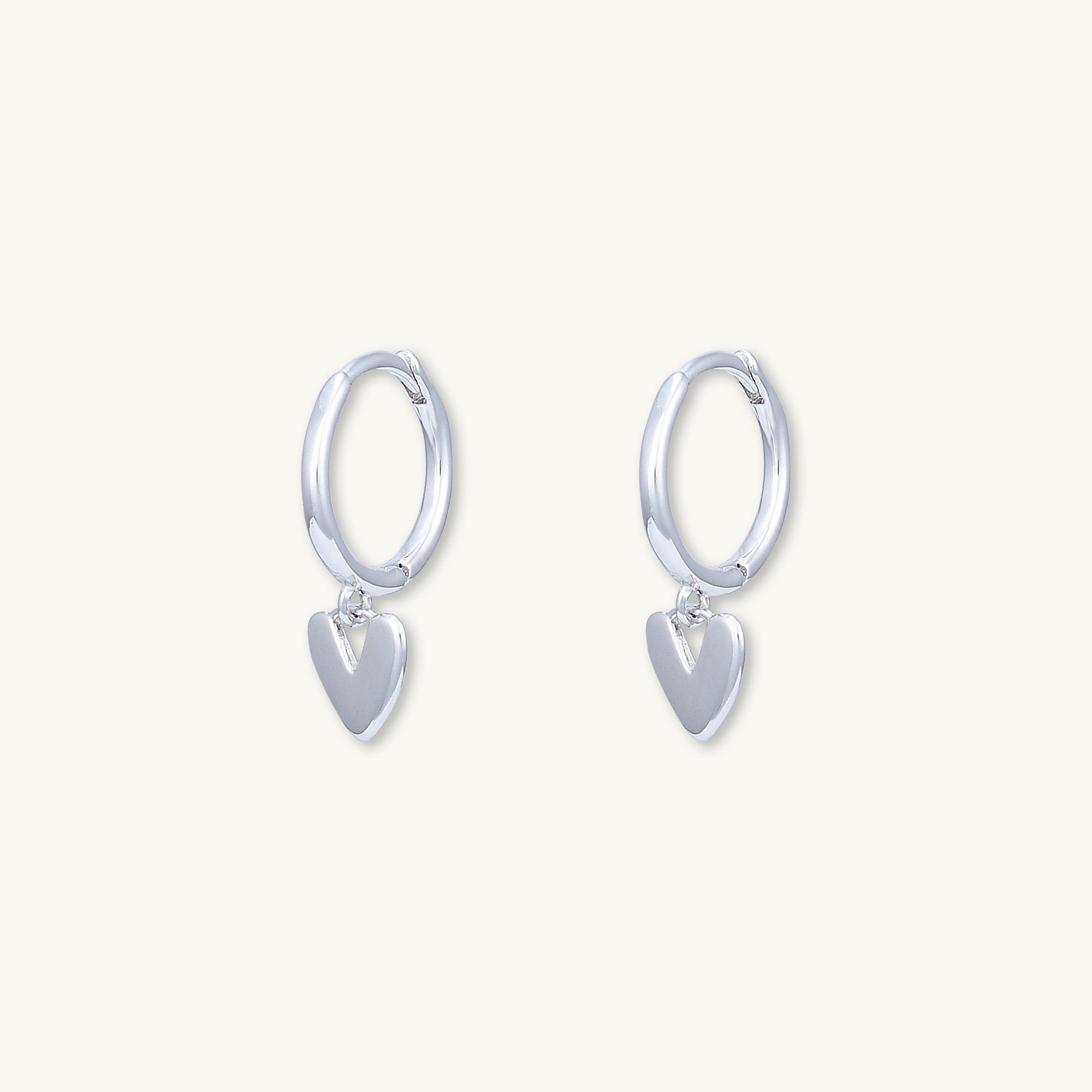 Heart Huggie Hoop Earrings - Camile & Stone
