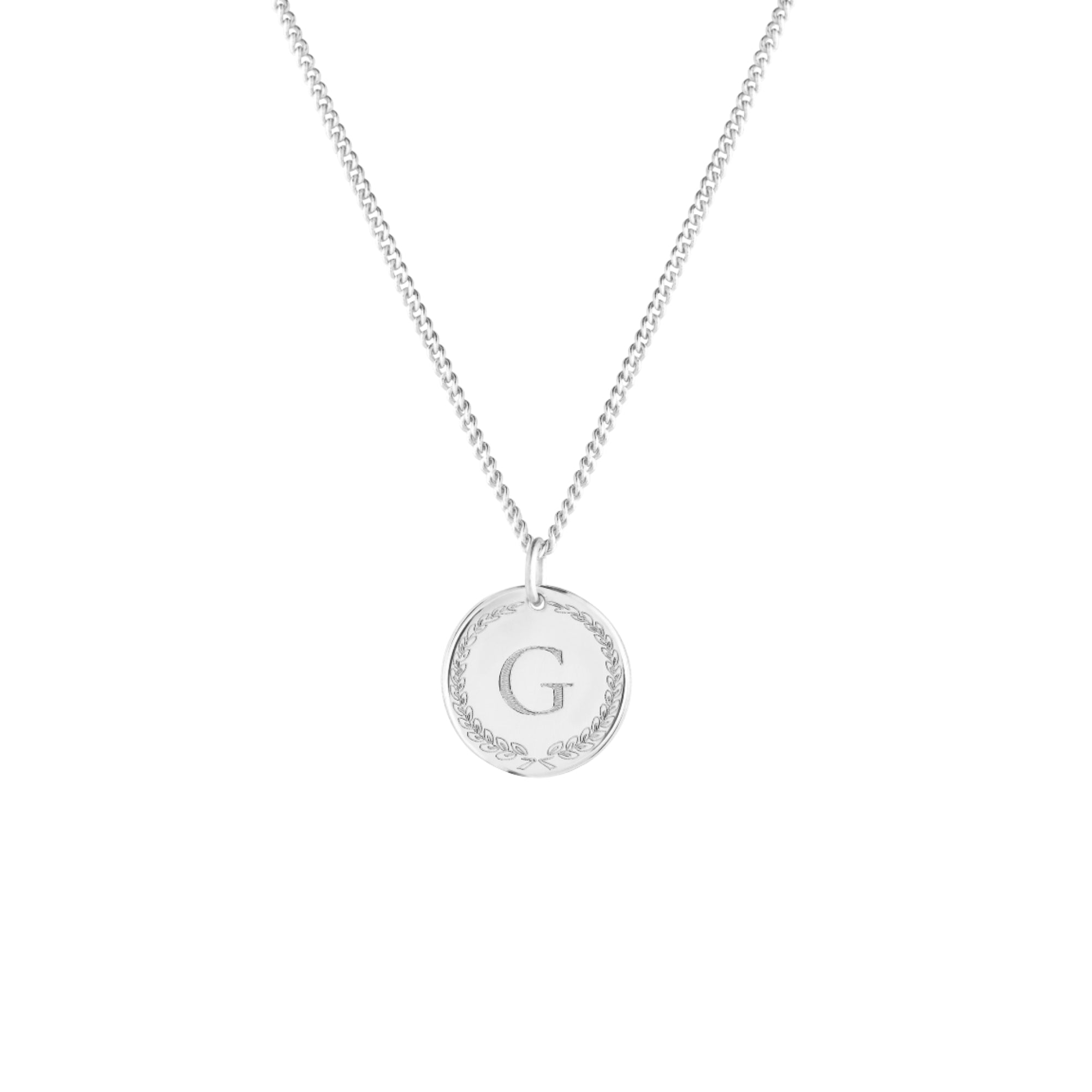 Initial Medallion Coin Necklace - Camile & Stone