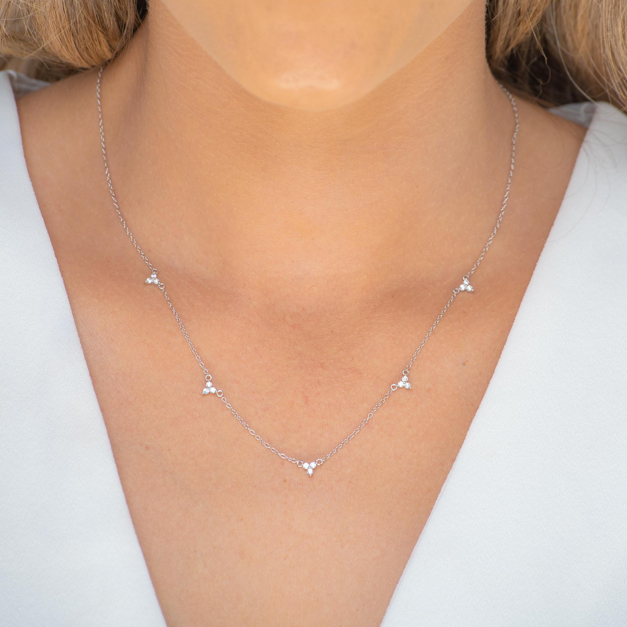 Lotus Station Chain Necklace - Camile & Stone