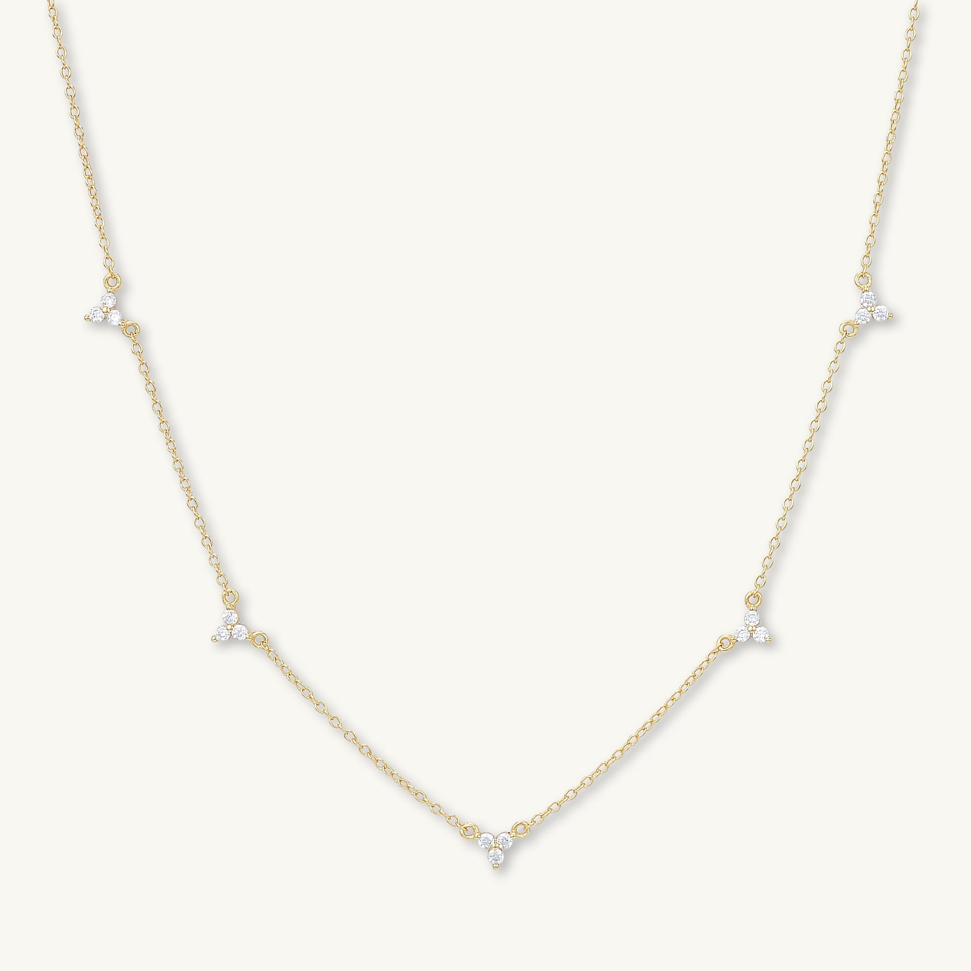 Lotus Station Chain Necklace - Camile & Stone
