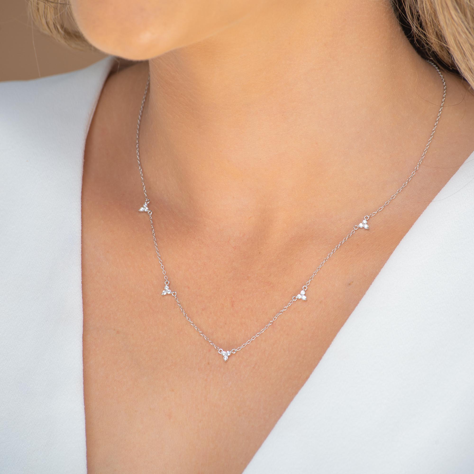 Lotus Station Chain Necklace - Camile & Stone