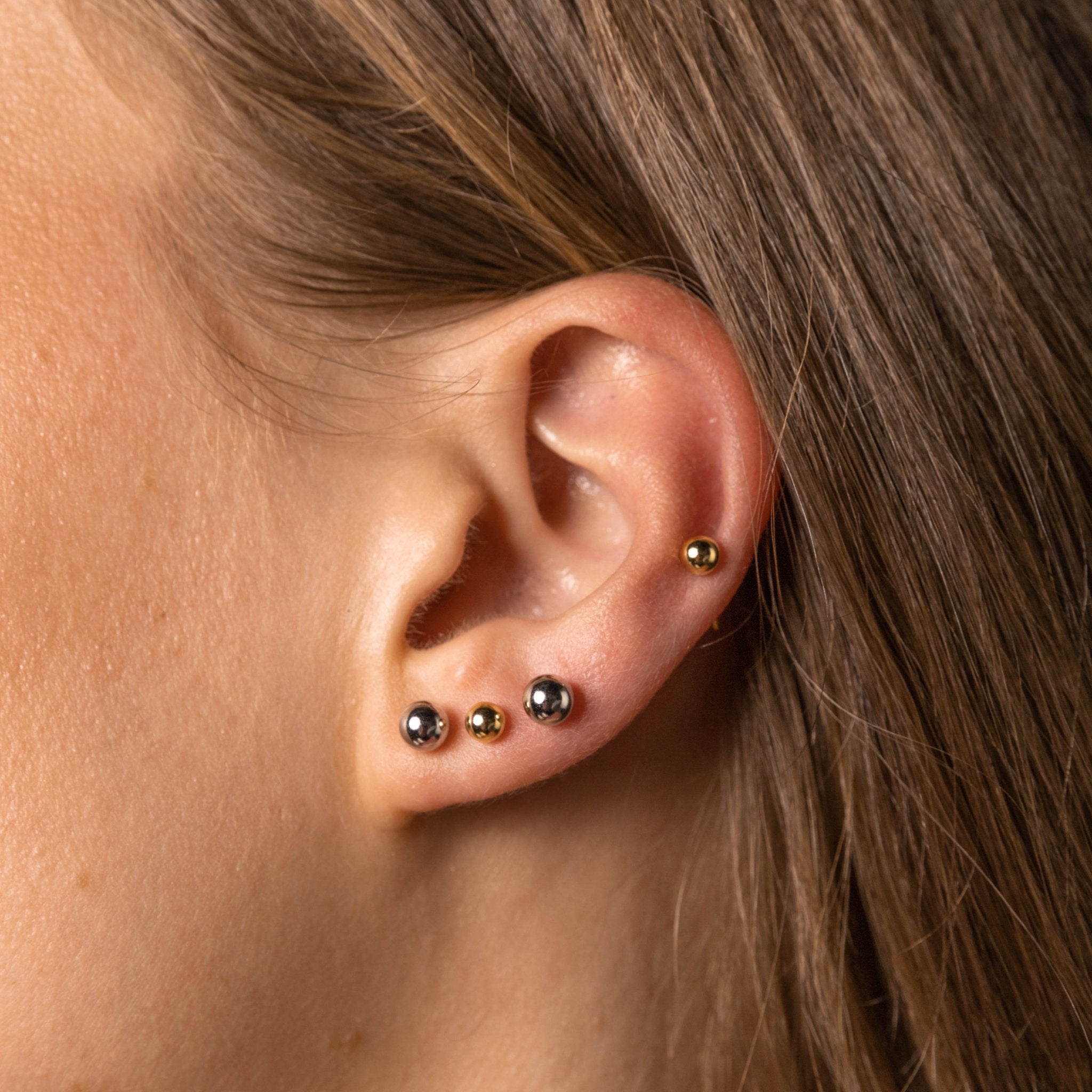 Mini Sphere 3mm Earrings - Camile & Stone