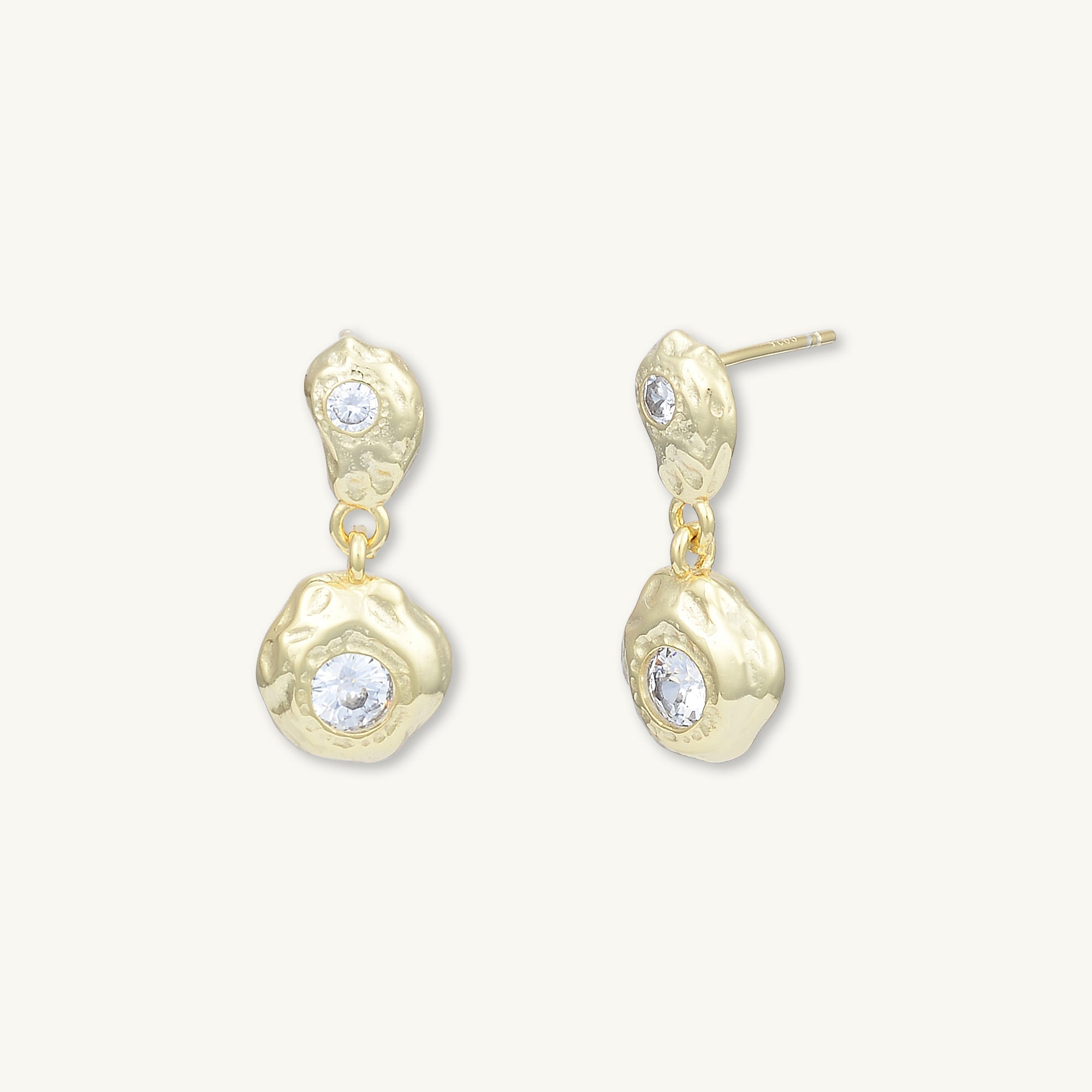Molten Drop Sapphire Stud Earrings - Camile & Stone