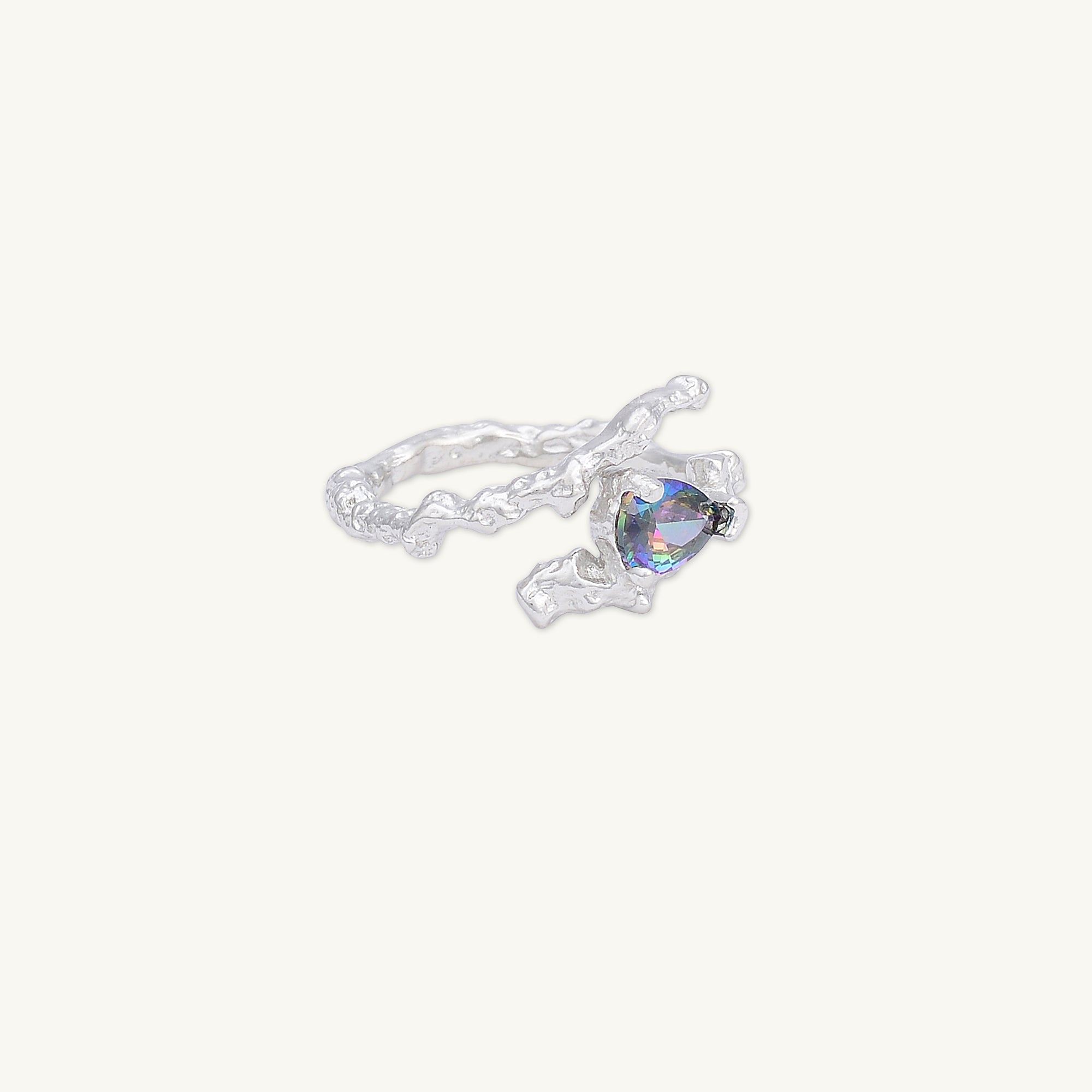 Molten Teardrop Wrap Open Ring - Camile & Stone
