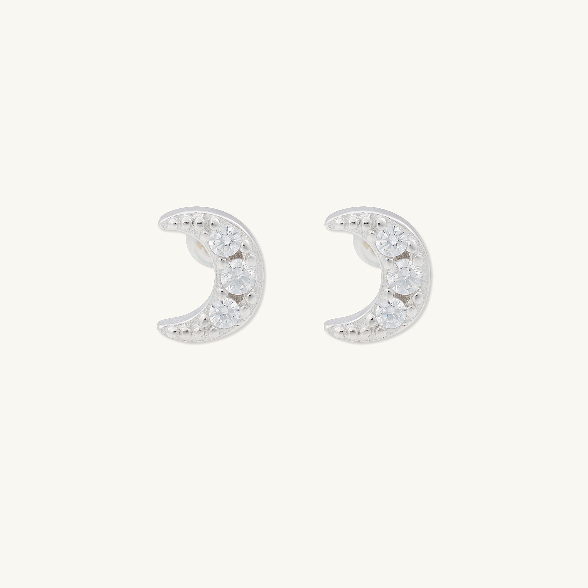 Moon Sapphire Barbell Stud Cartilage Earrings - Camile & Stone