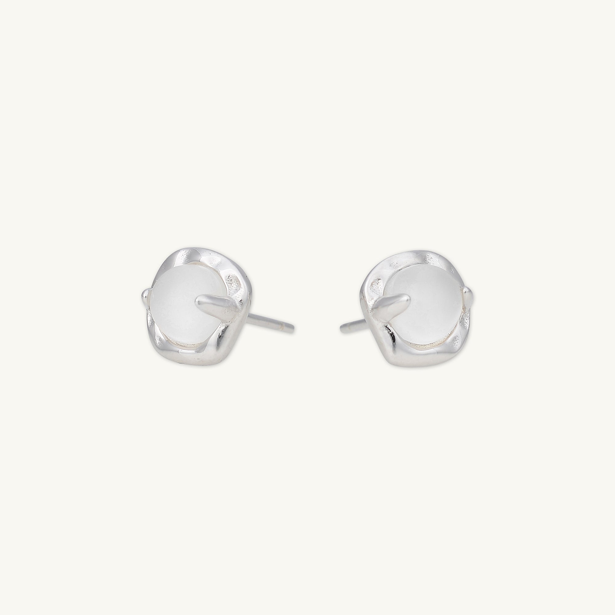 Moonstone Stud Earrings - Camile & Stone