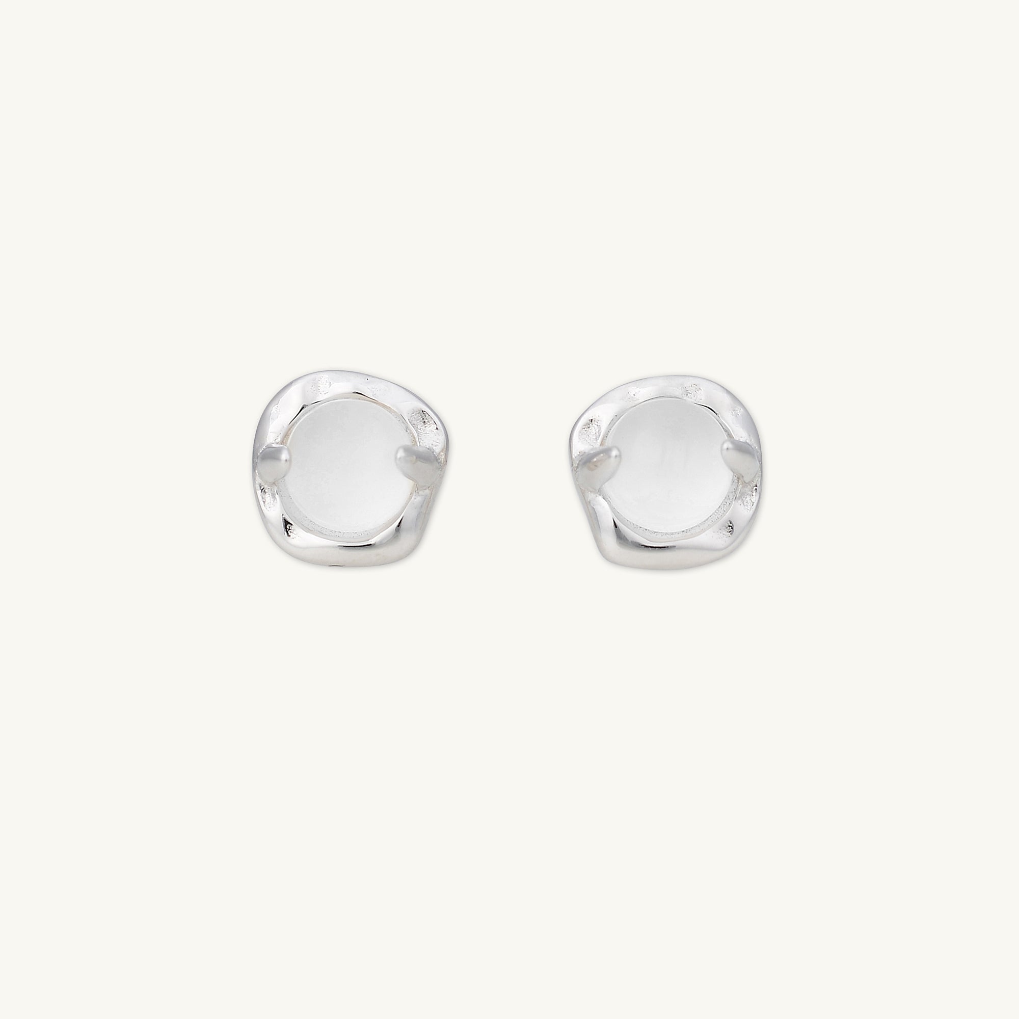 Moonstone Stud Earrings - Camile & Stone