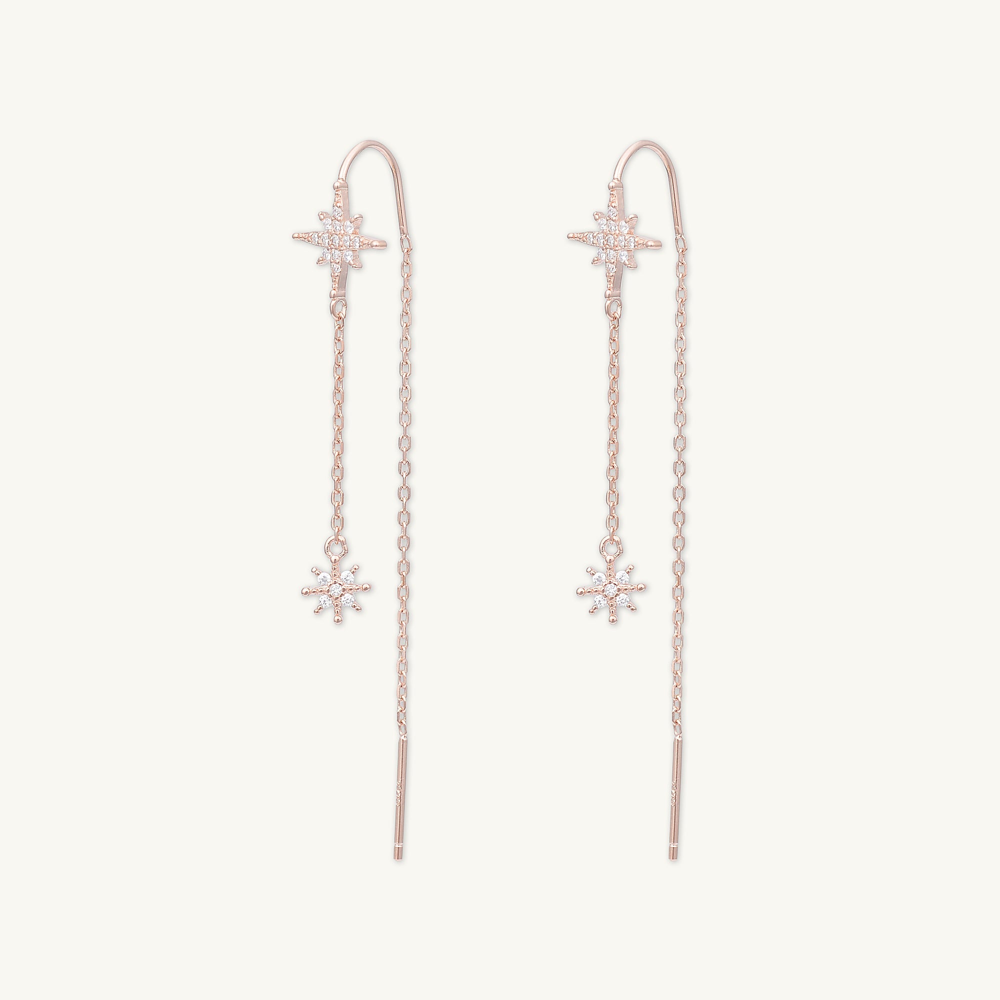 North Star Threader Earrings - Camile & Stone