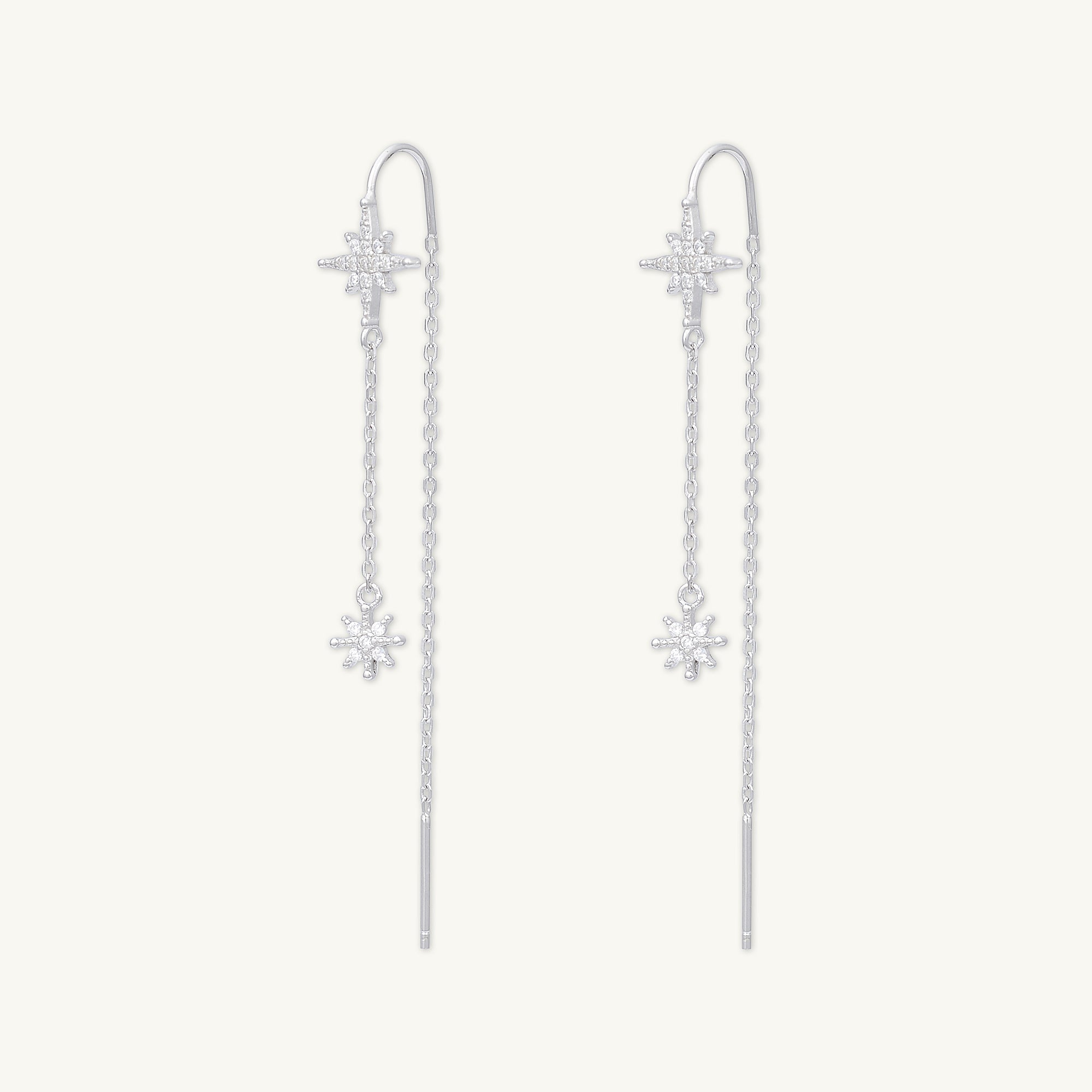 North Star Threader Earrings - Camile & Stone
