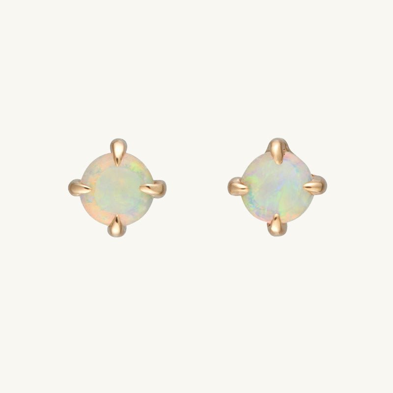Opal Gemstone Stud Earrings - Camile & Stone