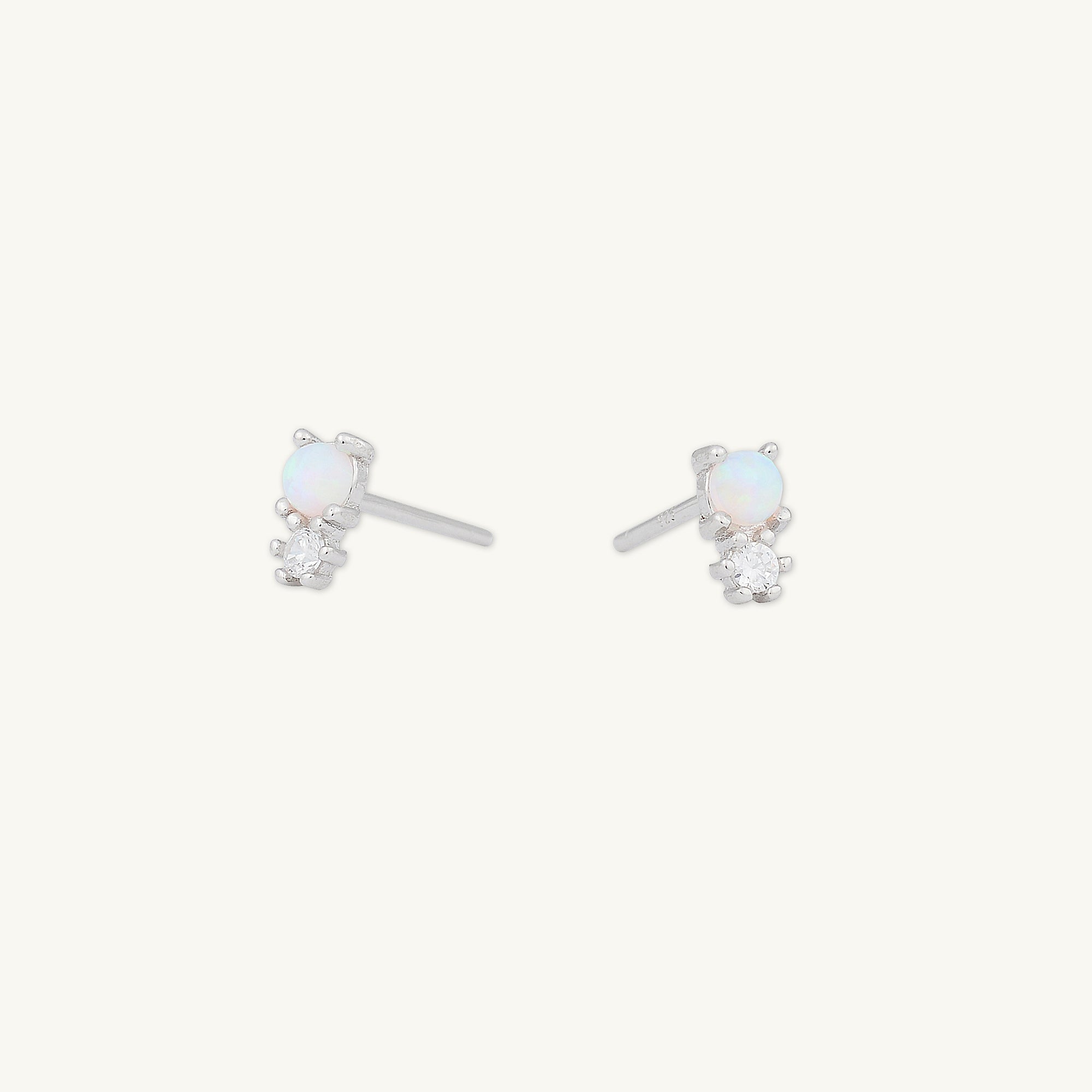 Opal Sapphire Stud Earrings - Camile & Stone