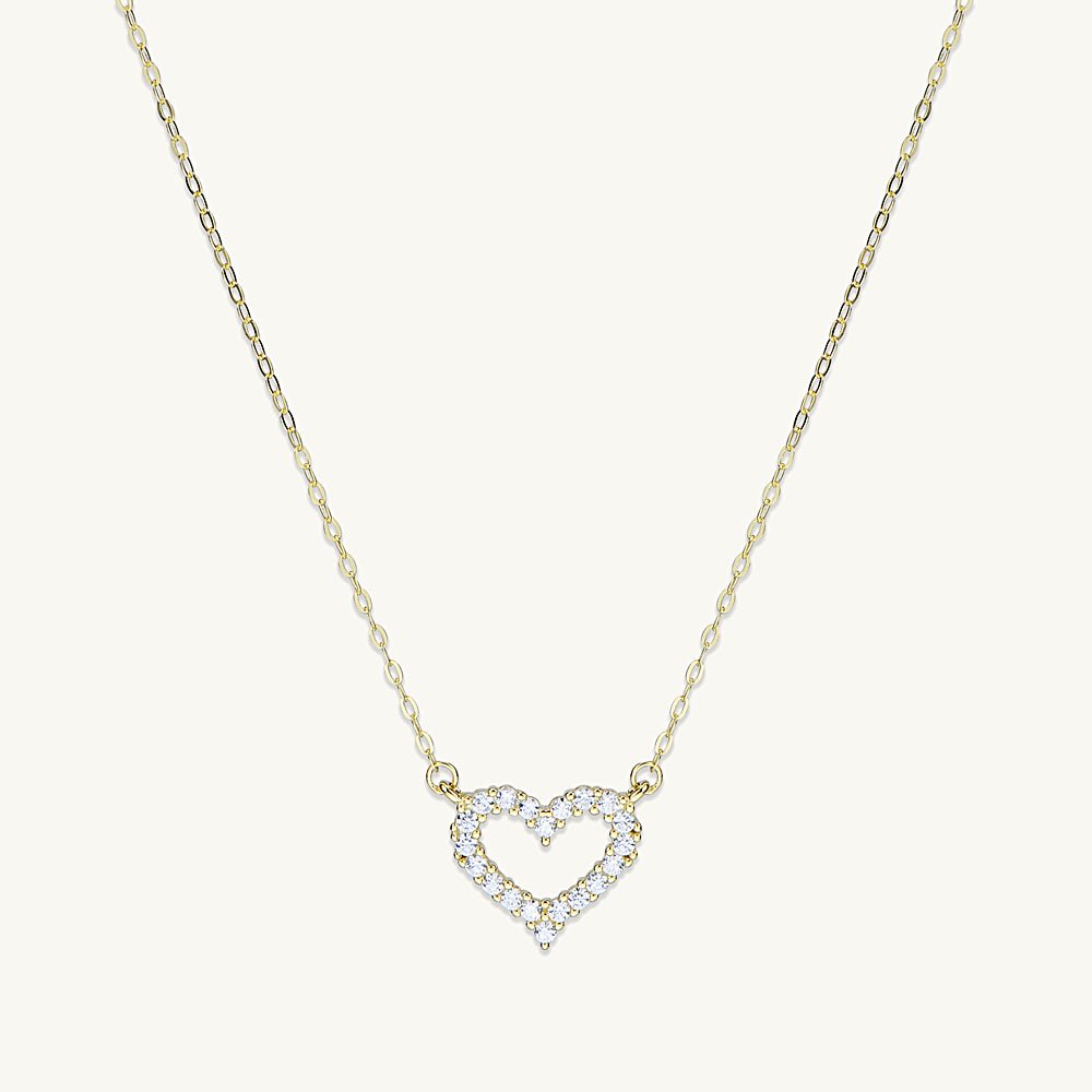 Open Heart Chain Necklace - Camile & Stone