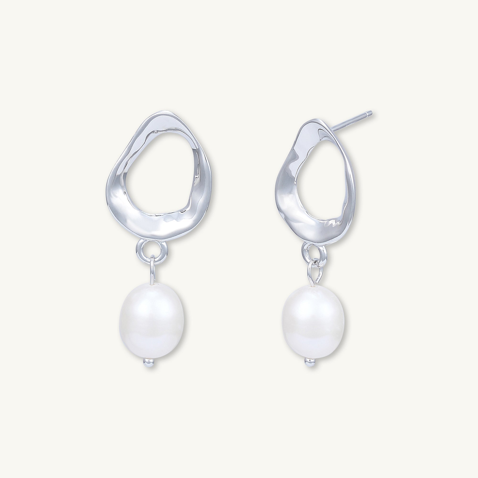 Organic Pearl Drop Earrings - Camile & Stone