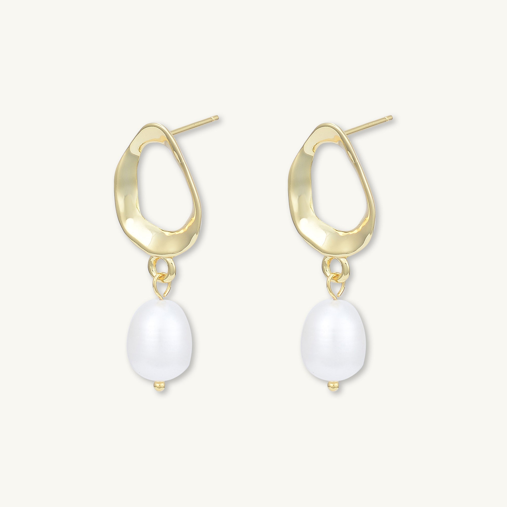 Organic Pearl Drop Earrings - Camile & Stone