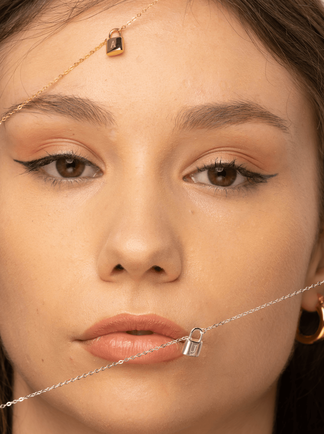 Padlock Initial Letter Necklace - Camile & Stone