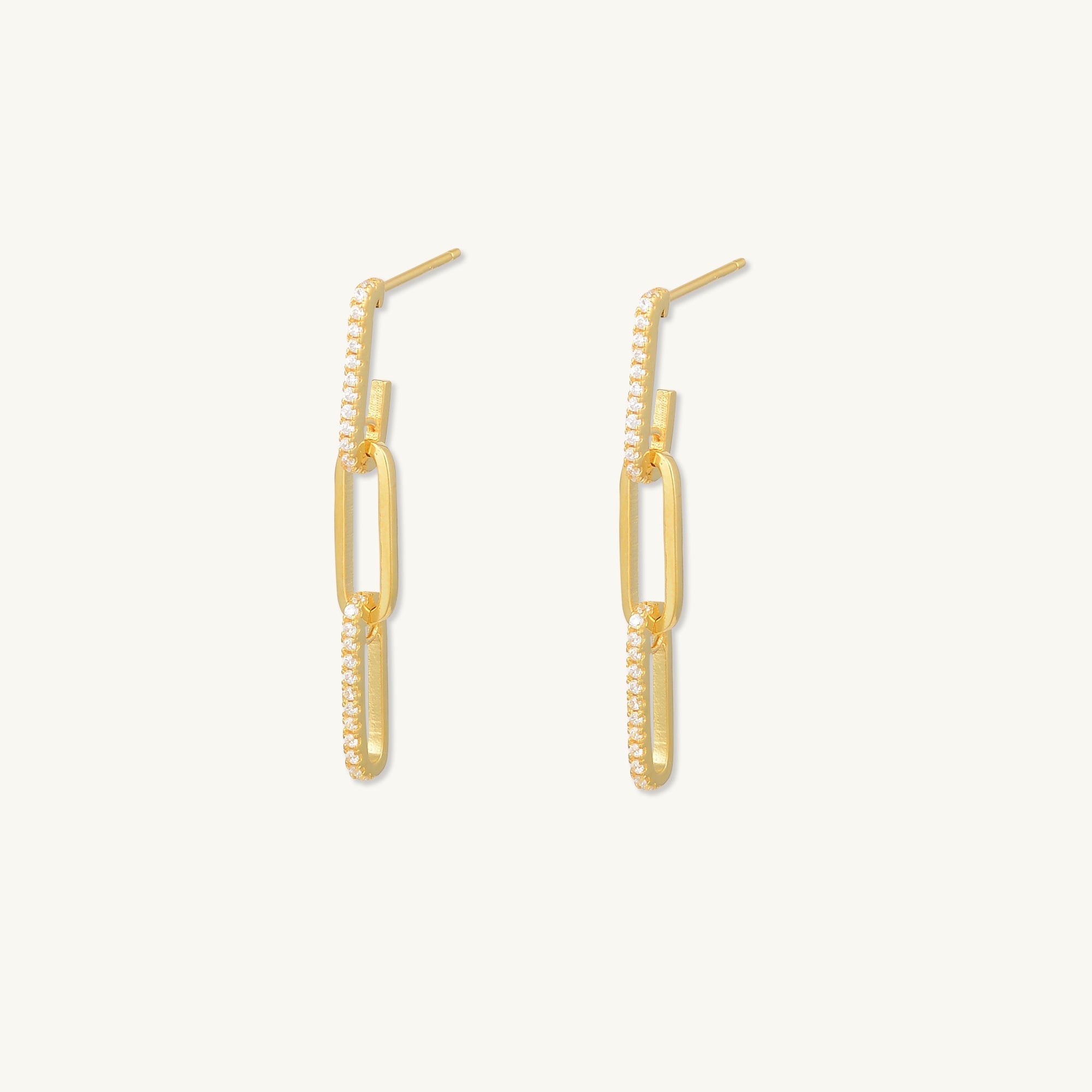 Paper Link Sapphire Earrings - Camile & Stone