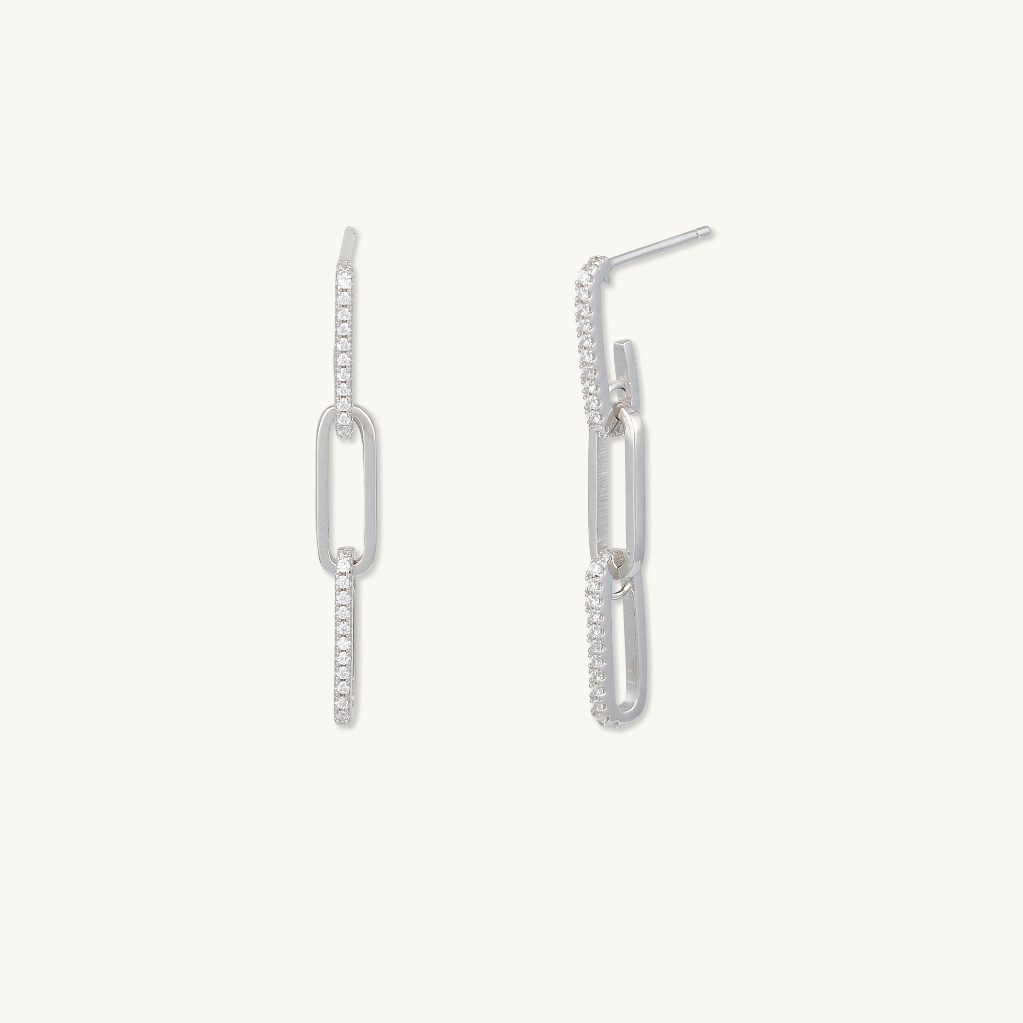 Paper Link Sapphire Earrings - Camile & Stone