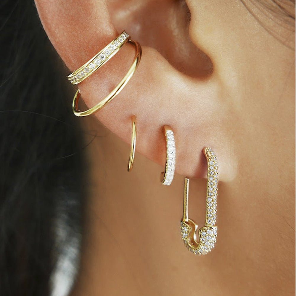 Paper Pin Clip Earrings - Camile & Stone