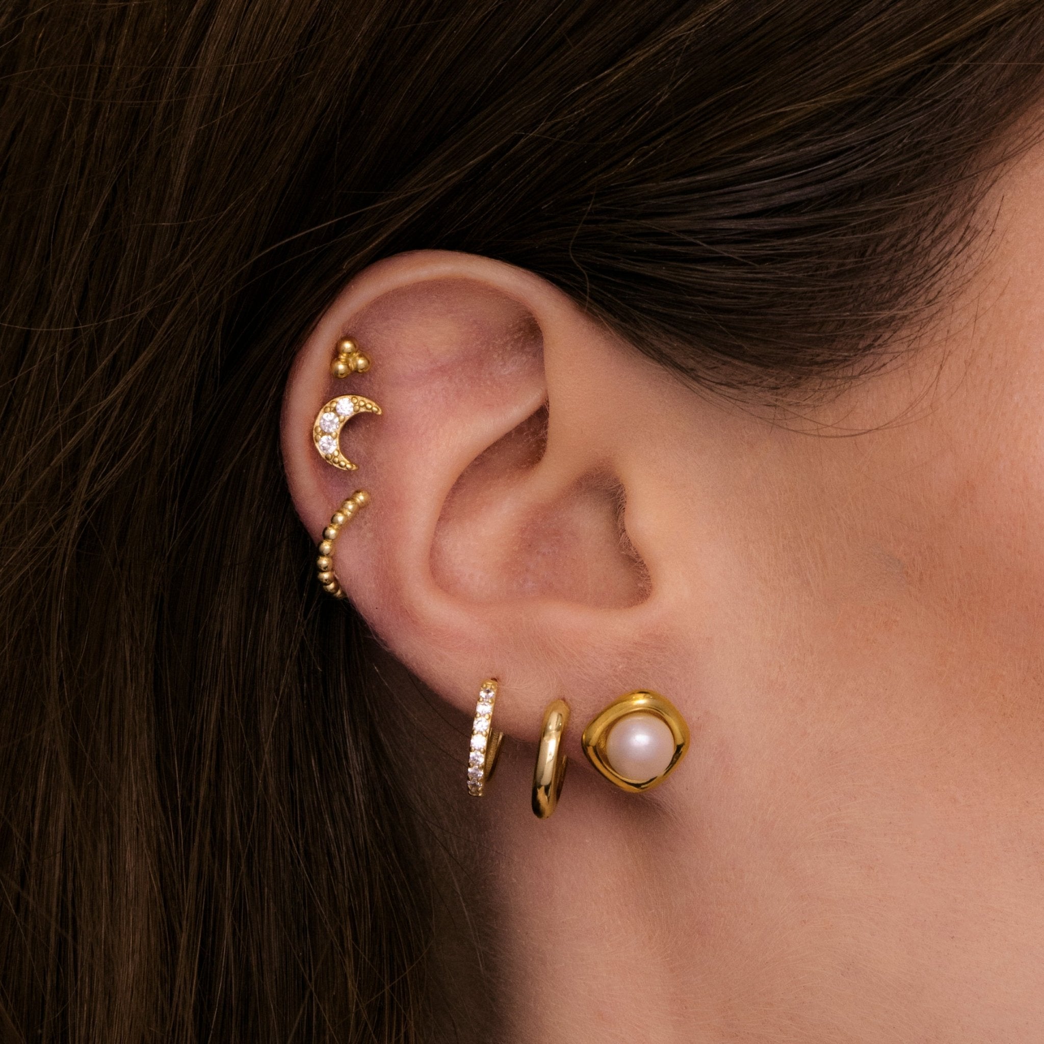 Pearl Halo Stud Earrings - Camile & Stone