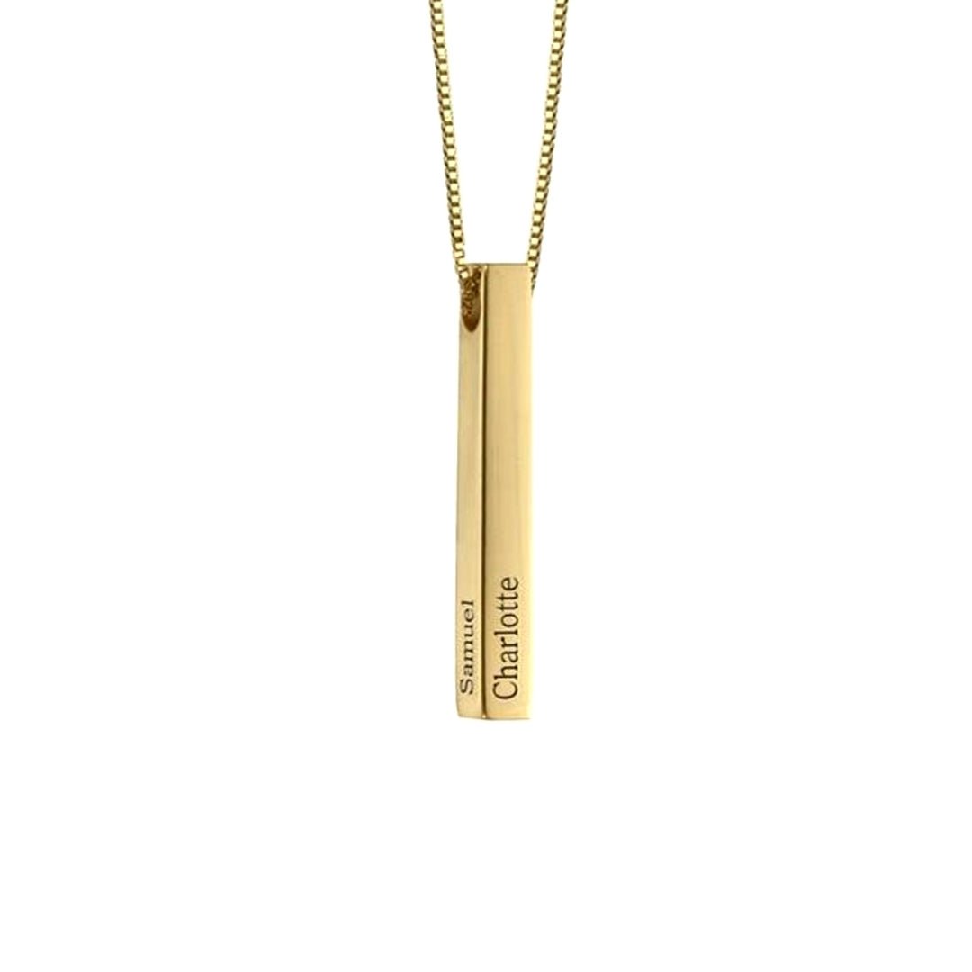 Pillar Bar Name Necklace - Camile & Stone