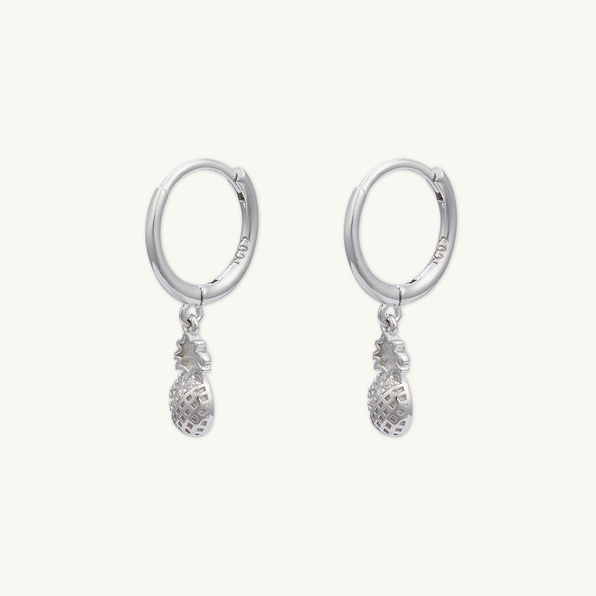 Pineapple Huggie Hoop Earrings - Camile & Stone