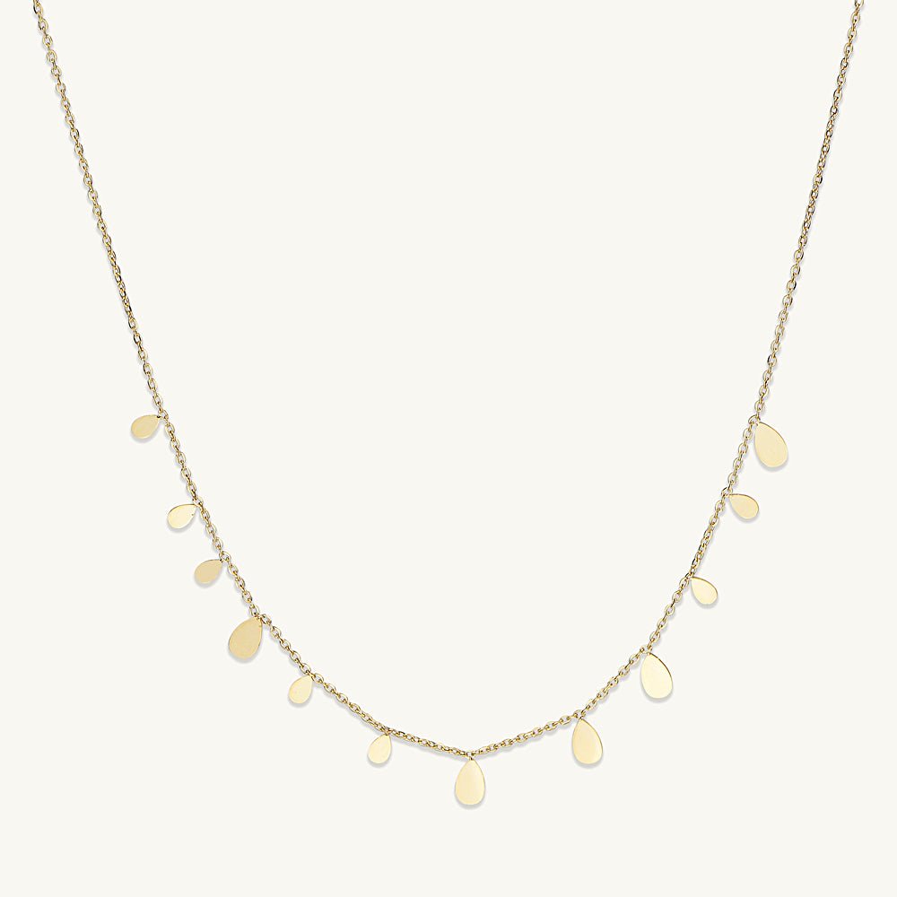 Raindrop Layering Chain Necklace - Camile & Stone