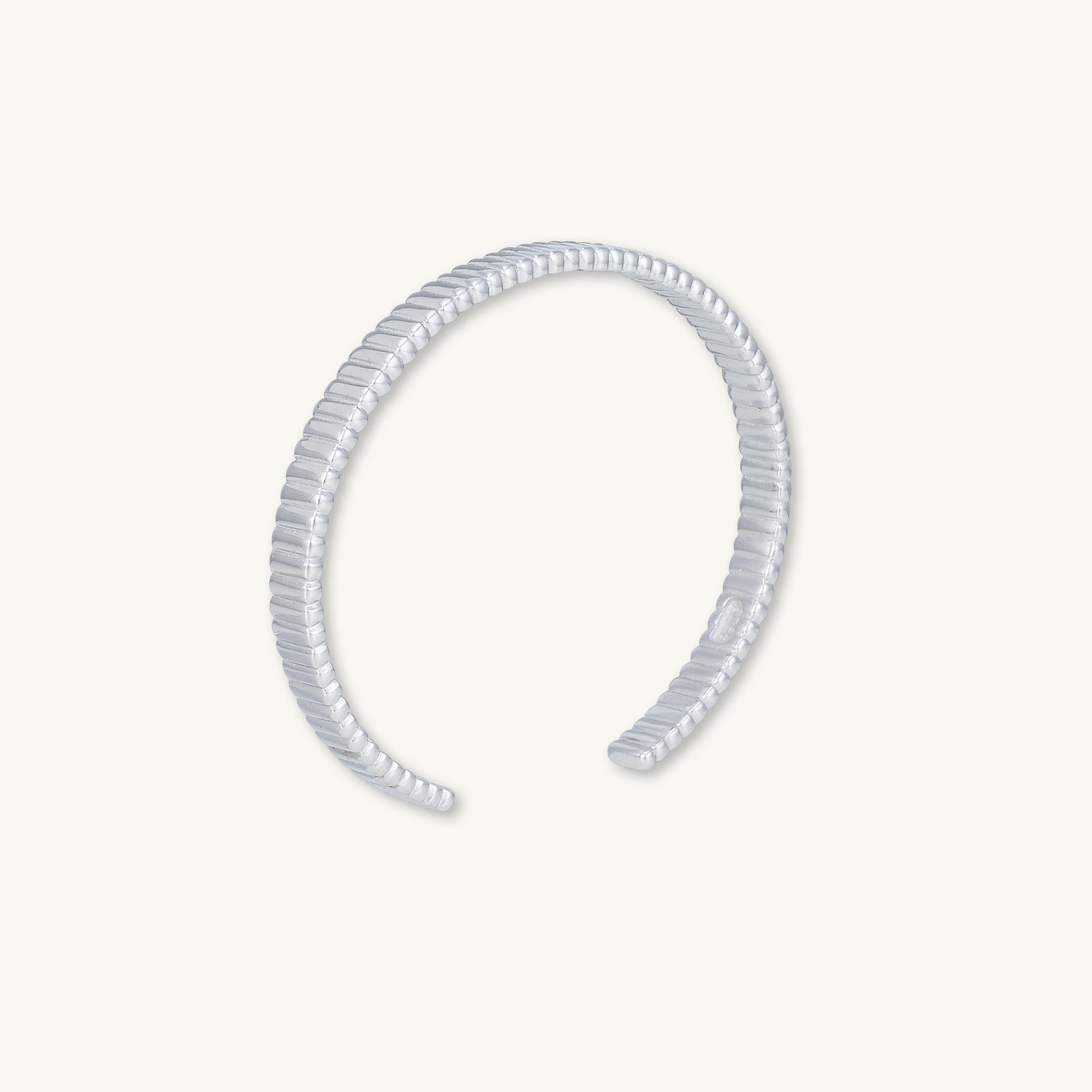 Ridges Cuff Bangle Bracelet - Camile & Stone