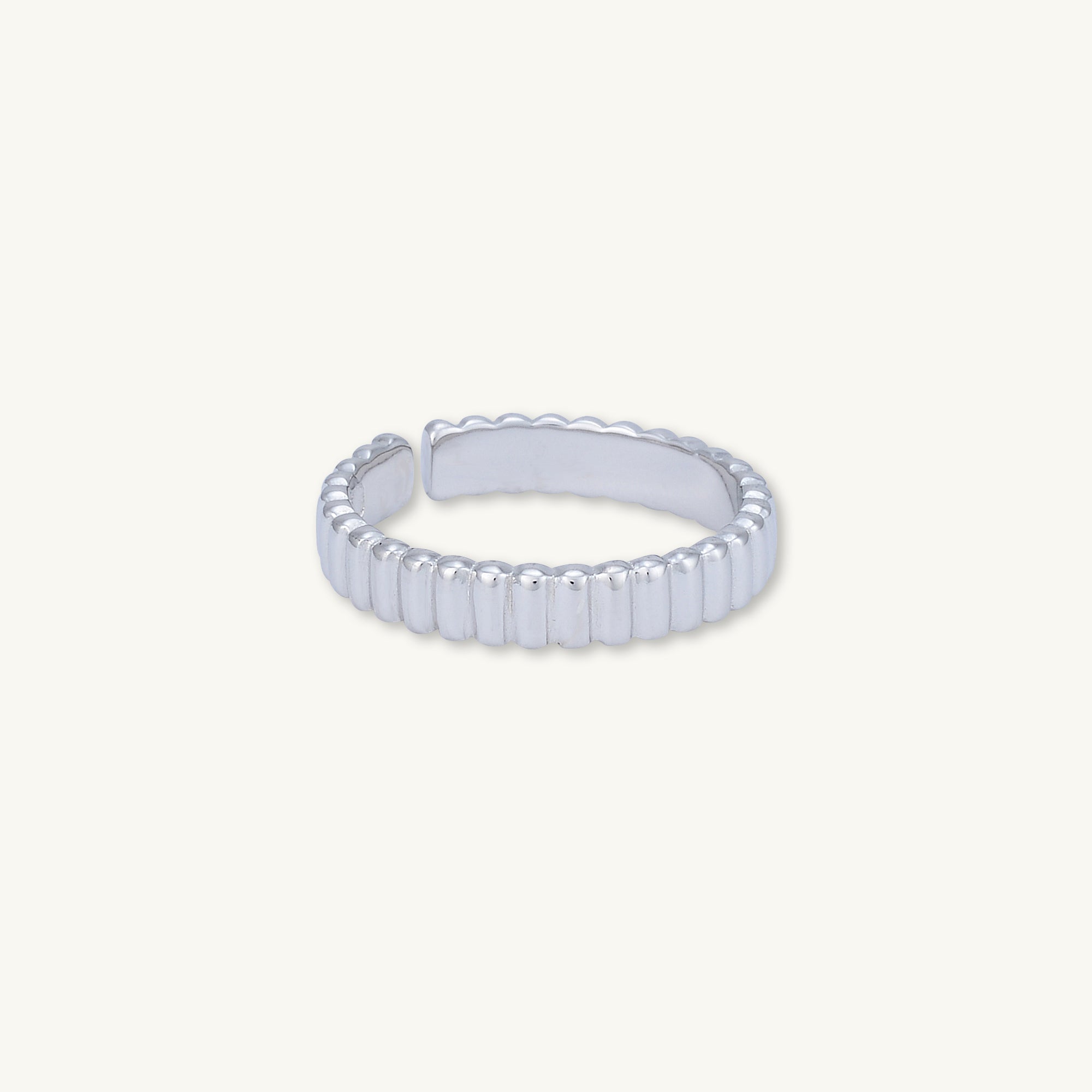 Ridges Open Adjustable Ring - Camile & Stone