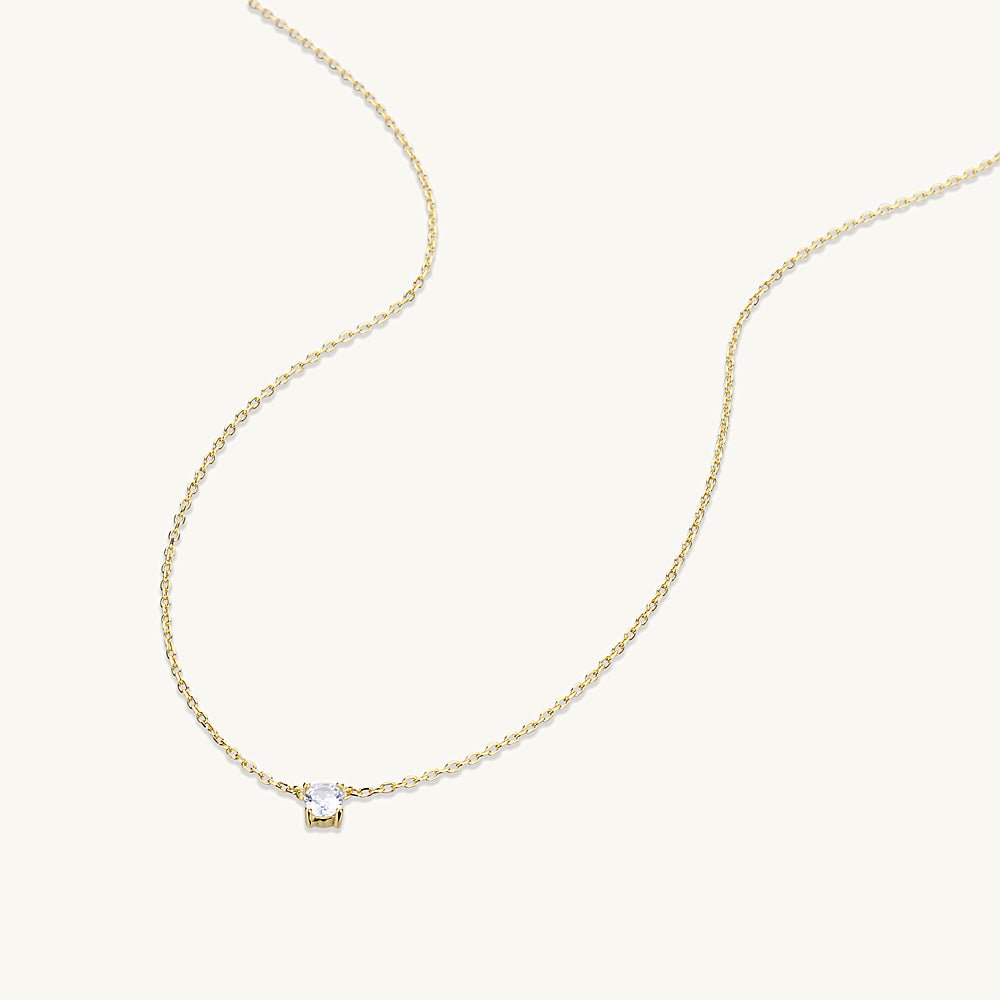 Round Sapphire Chain Necklace - Camile & Stone