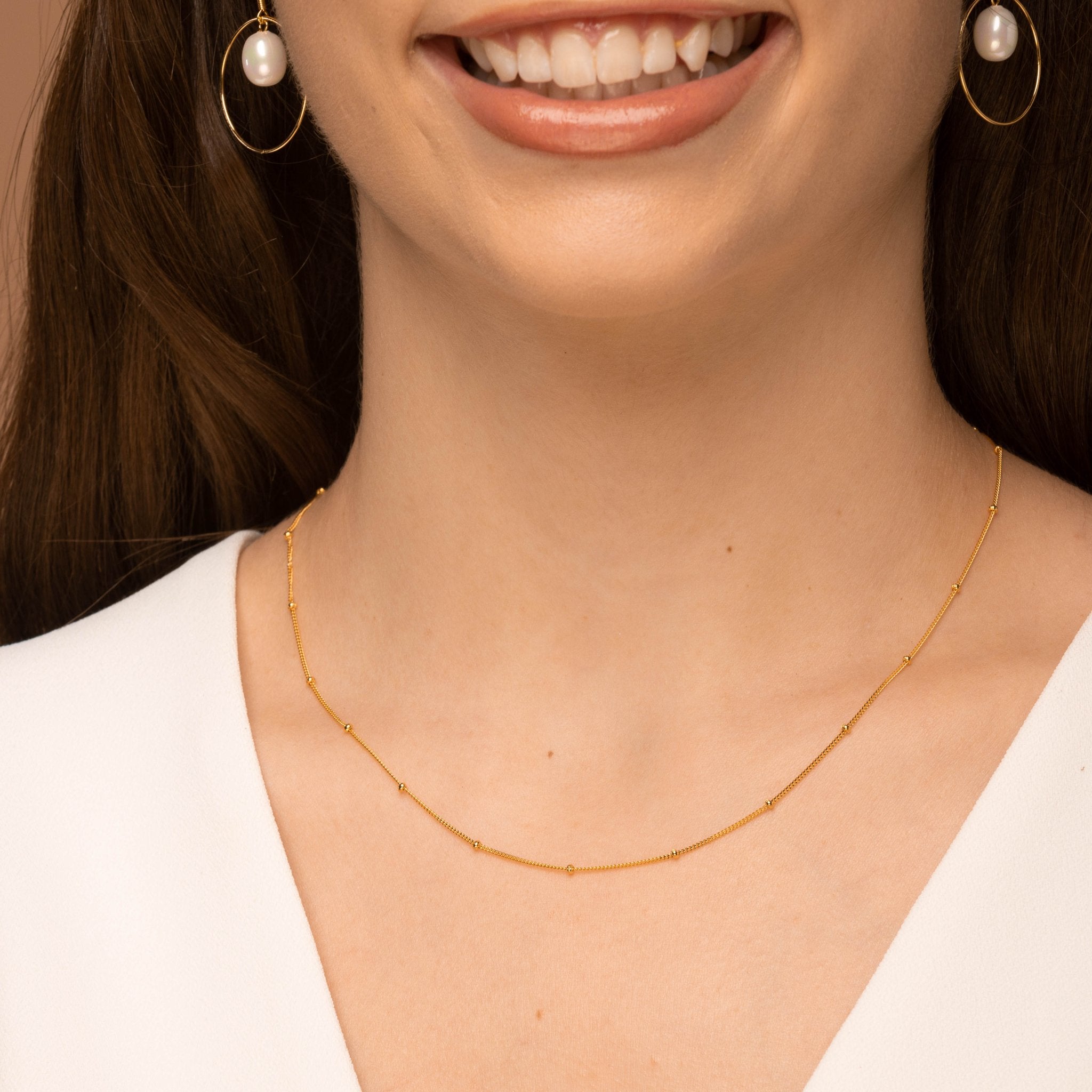 Satellite Ball Chain Necklace - Camile & Stone