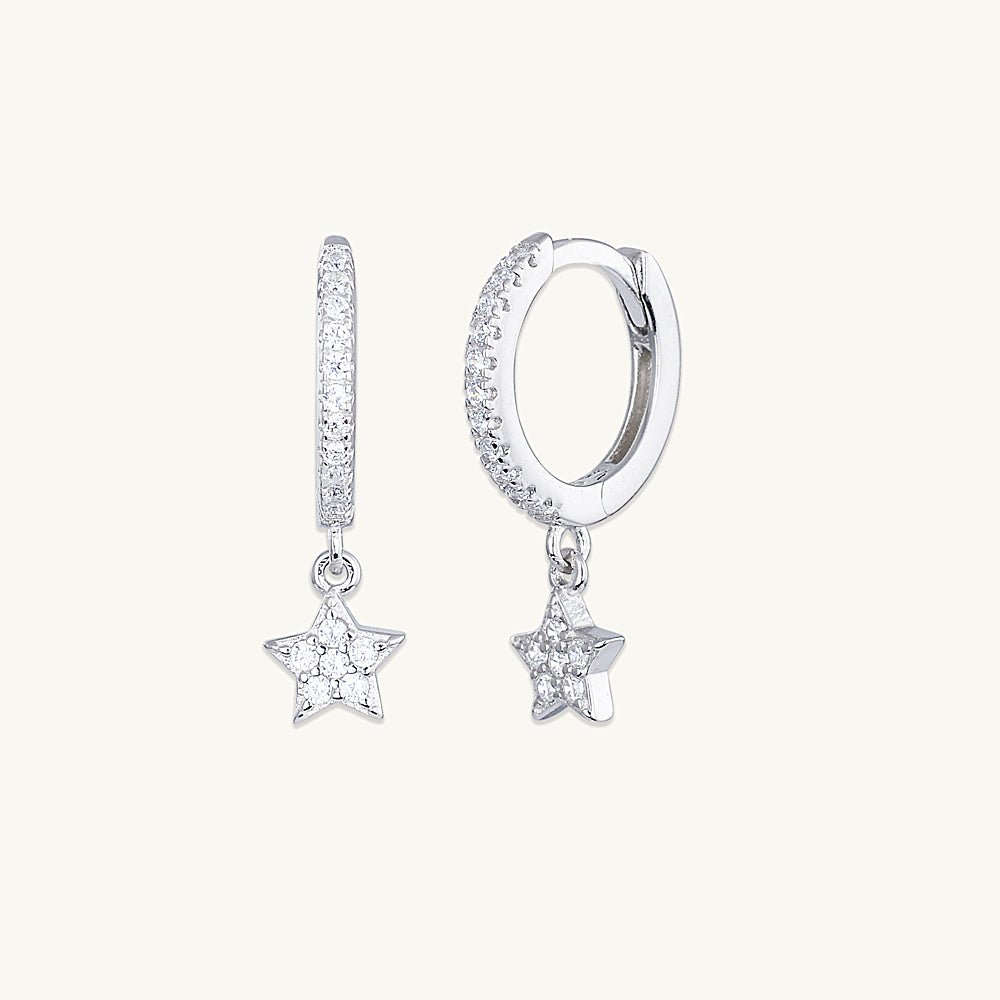 Star Sapphire Hoop Earrings - Camile & Stone