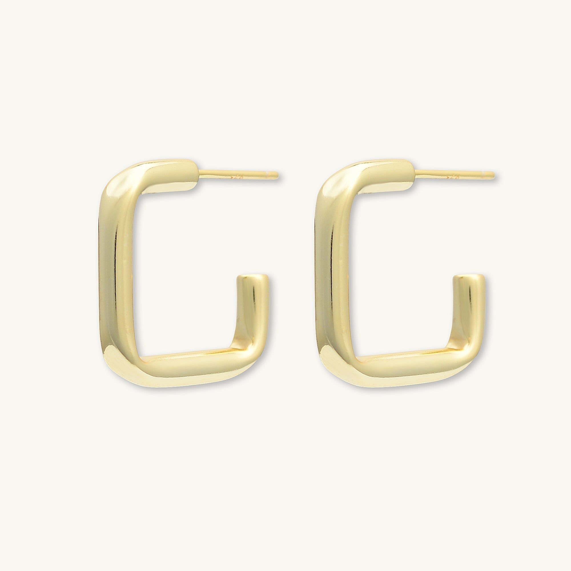 Statement C Tube Earrings - Camile & Stone