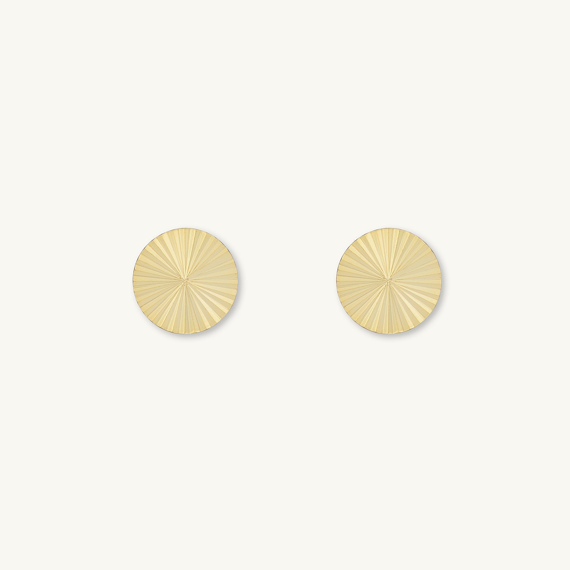 Sunbeam Disc Stud Earrings - Camile & Stone