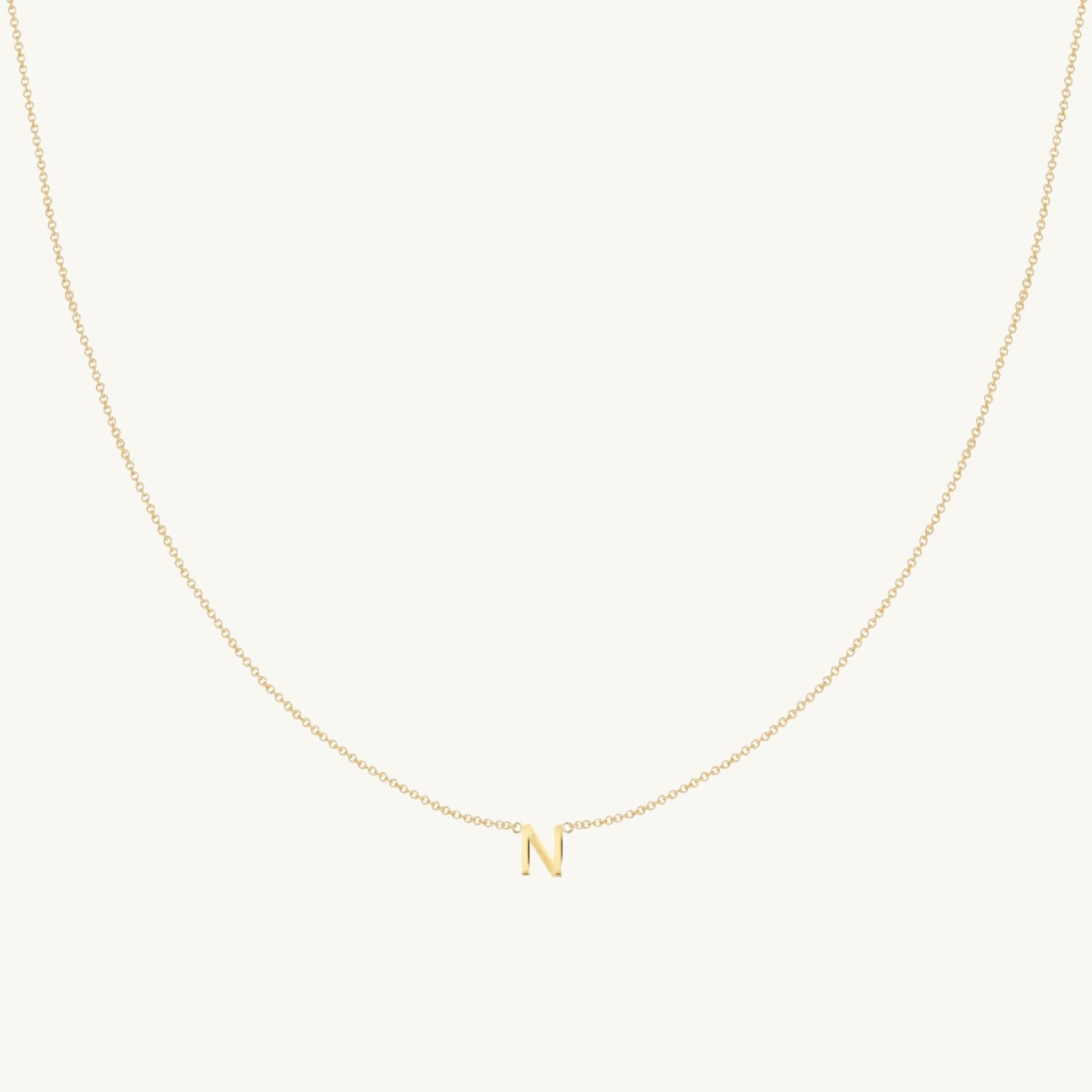 The Original Single Initial Letter Necklace - Camile & Stone