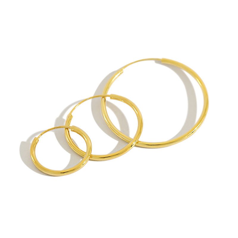Thin Basic Small Hoops - Camile & Stone