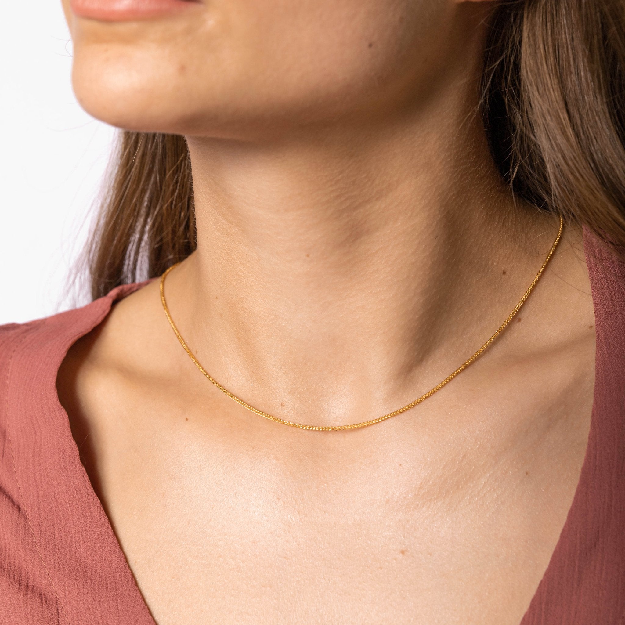 Thin Cable Chain Rope Necklace - Camile & Stone