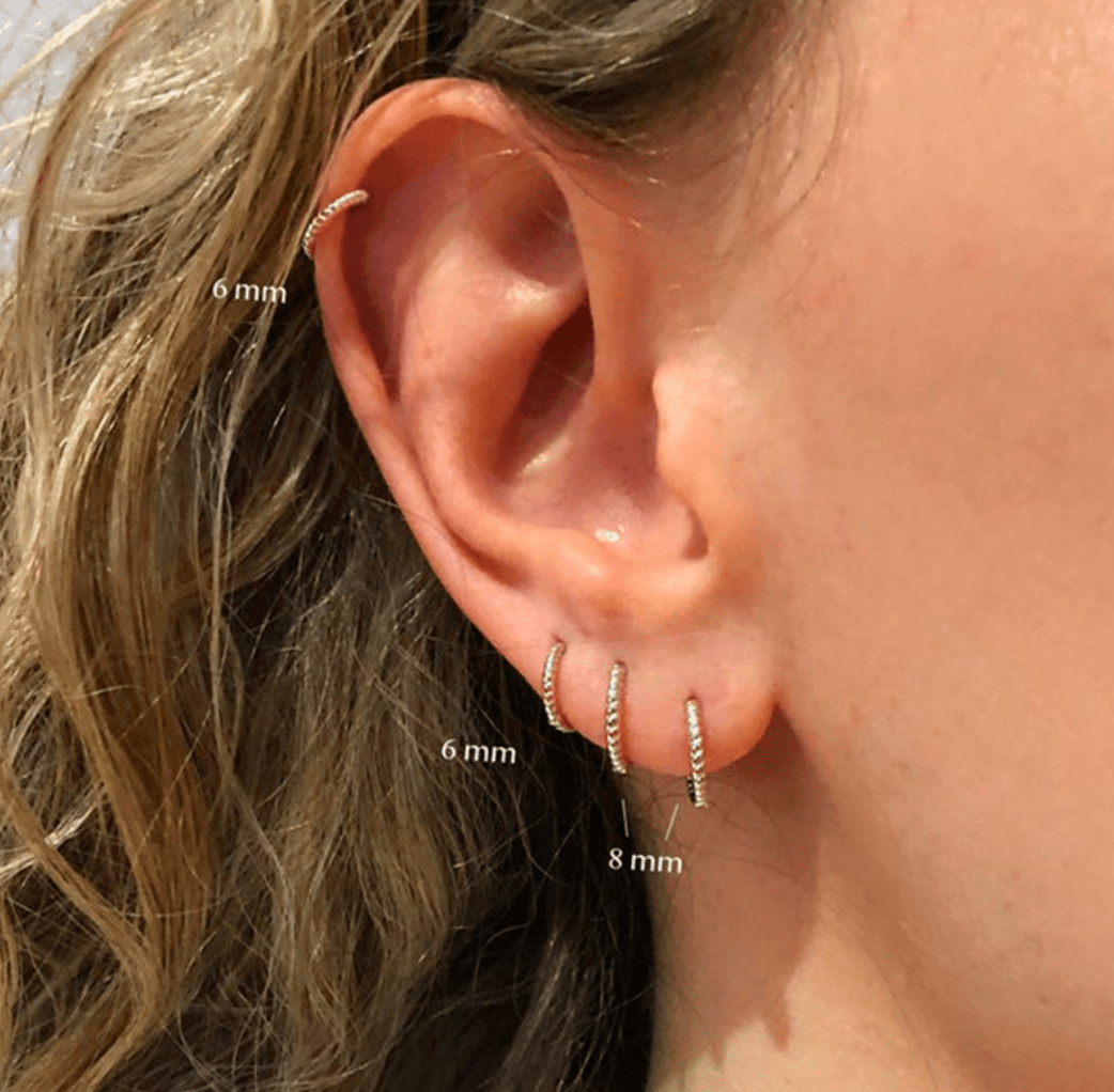 Thin Croissant Hoop Earrings - Camile & Stone