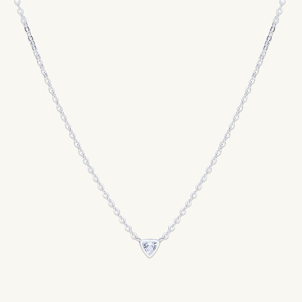Trillion Triangle Sapphire Necklace - Camile & Stone