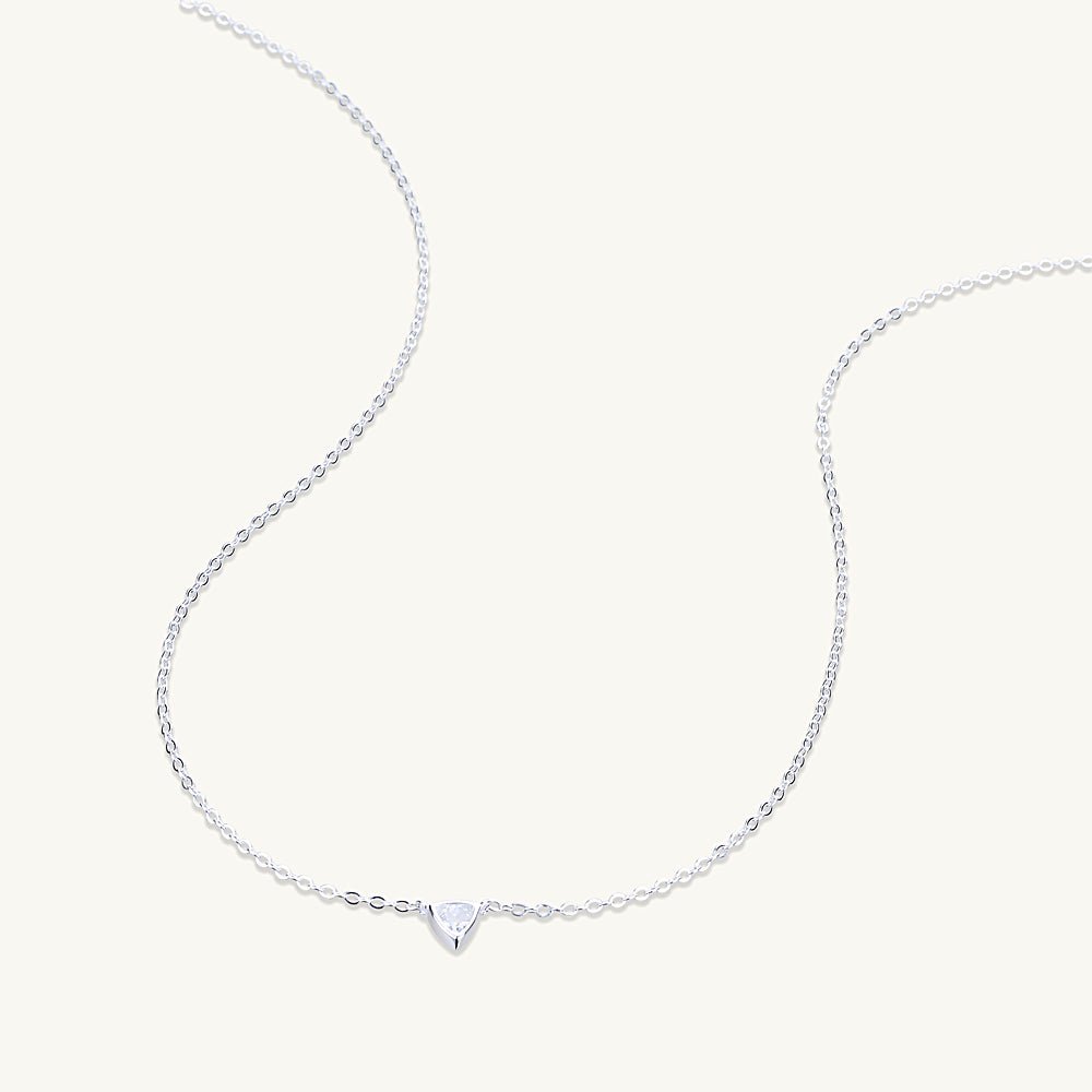 Trillion Triangle Sapphire Necklace - Camile & Stone
