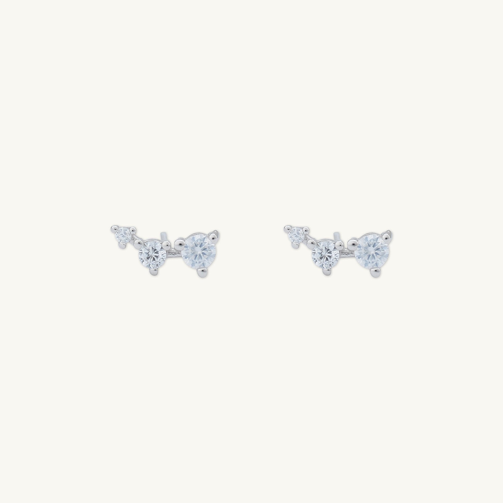 Trio Sapphire Stud Earrings - Camile & Stone