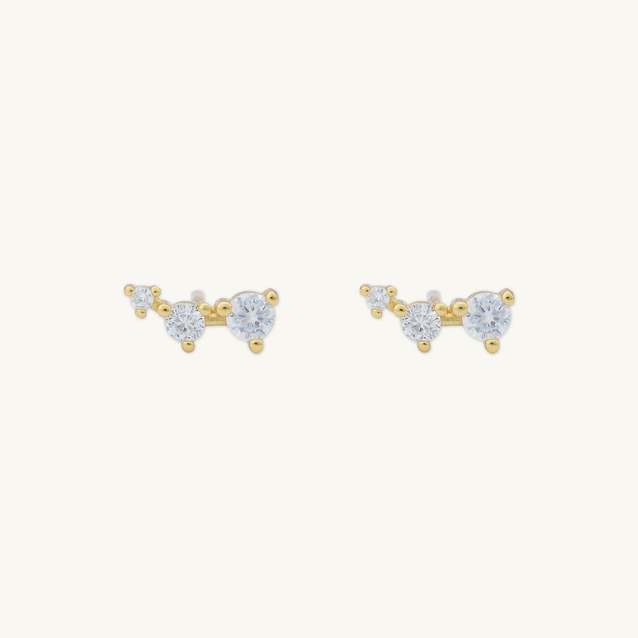 Trio Sapphire Stud Earrings - Camile & Stone