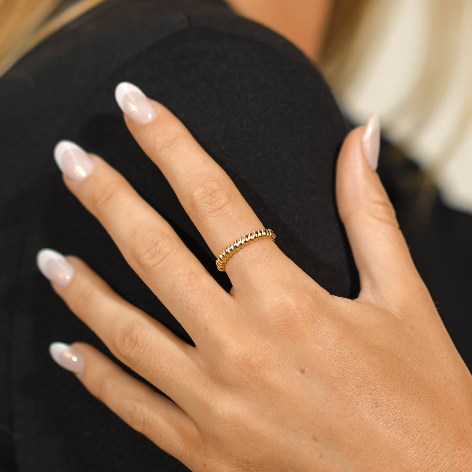 Twisted Rope Open Stacker Ring - Camile & Stone