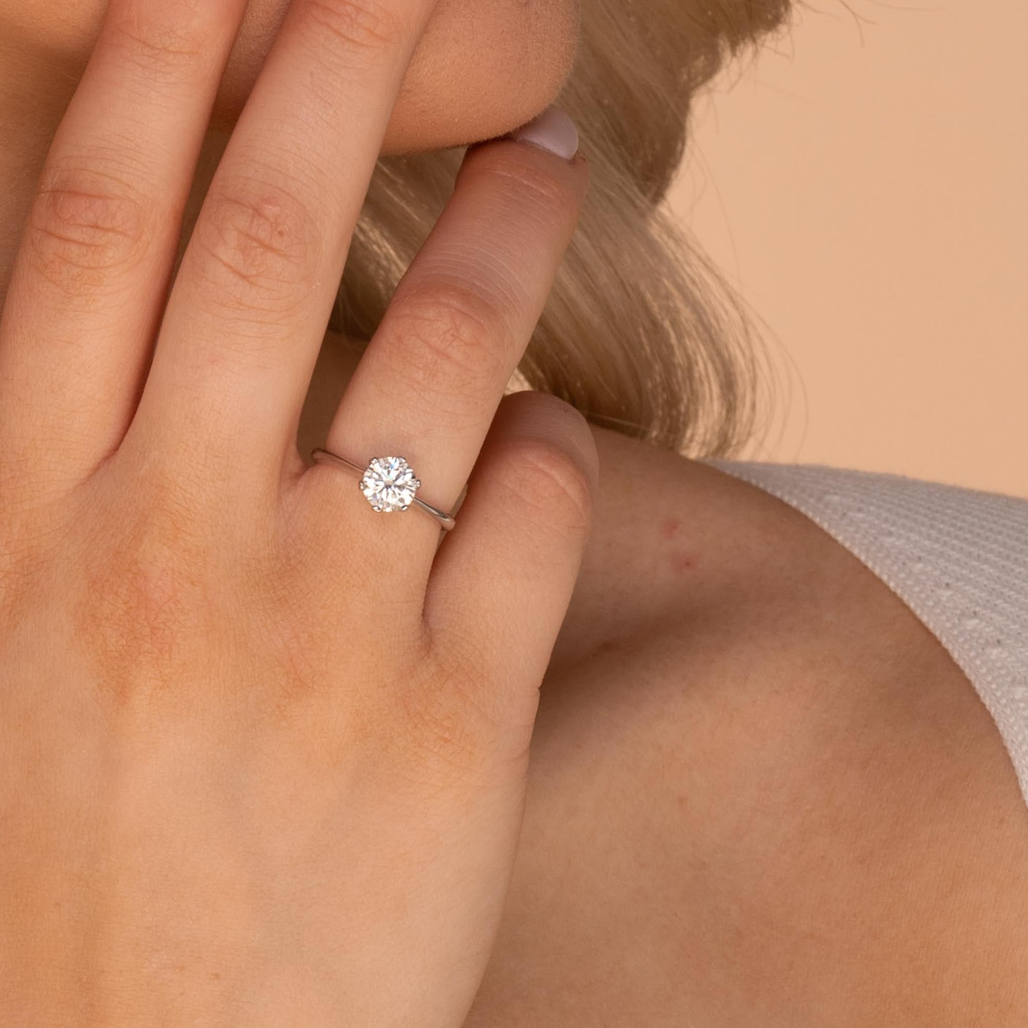 1 ct The Bella Moissanite Diamond Engagement Ring - Camile & Stone
