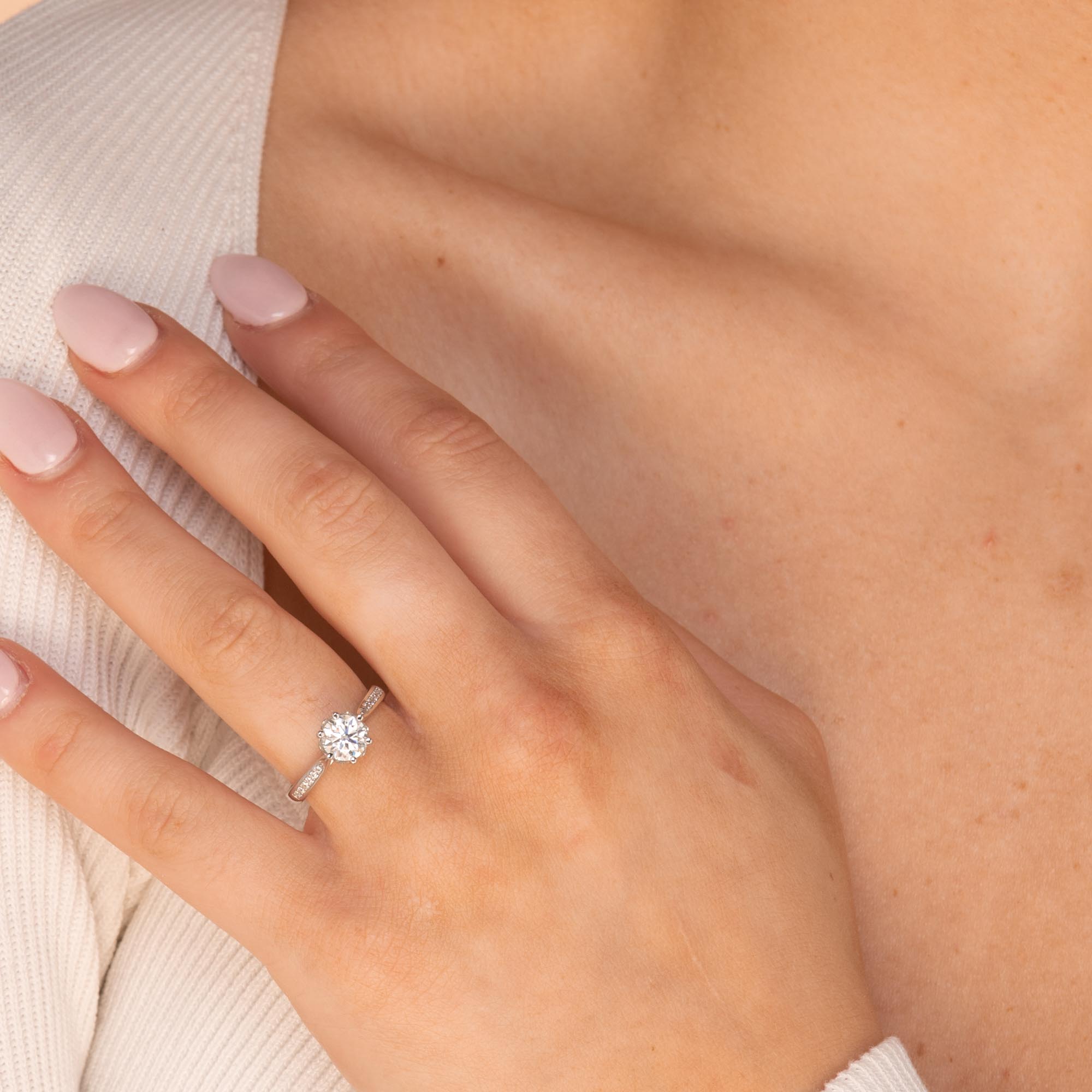 1 ct The Layla Moissanite Diamond Engagement Ring - Camile & Stone