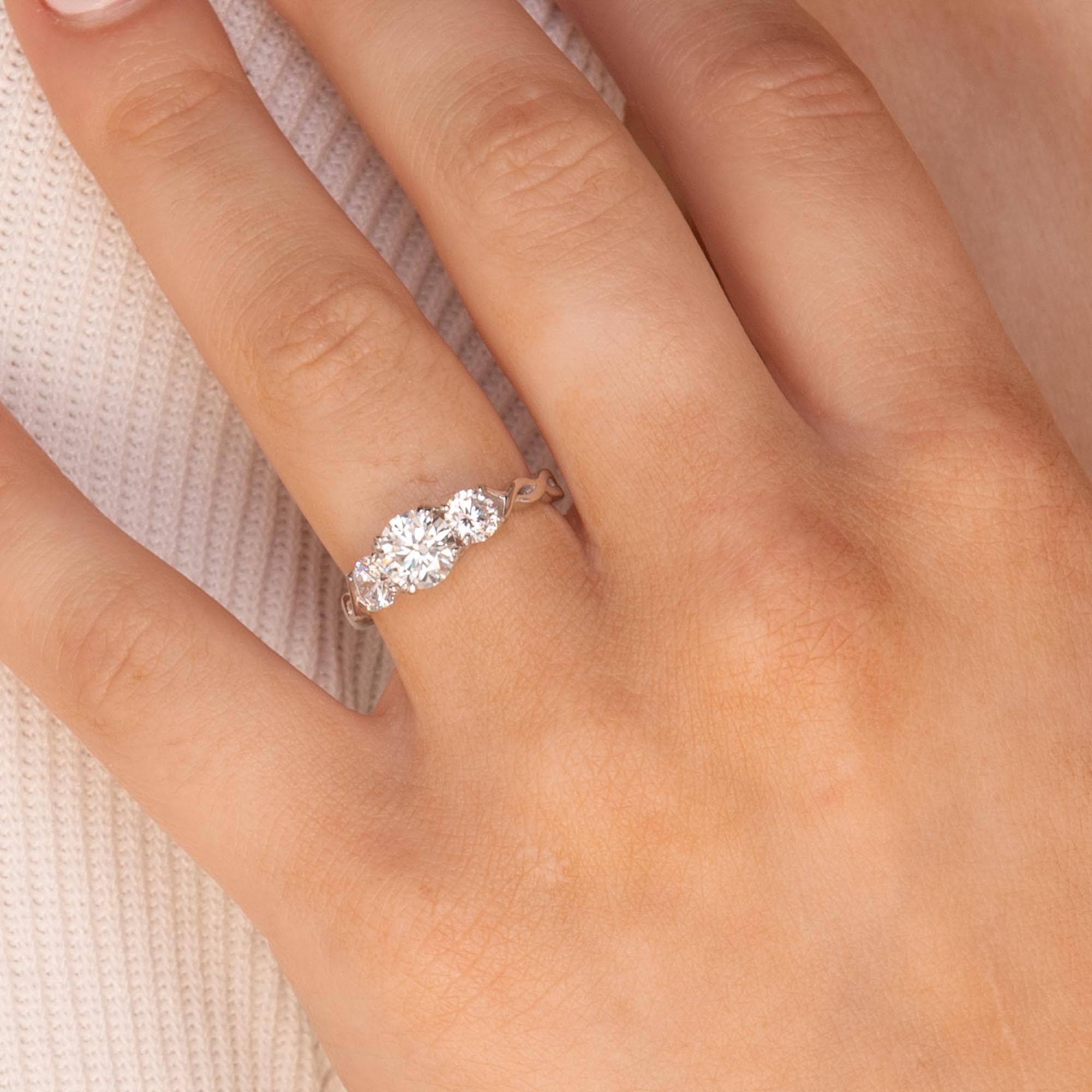 1.0 ct The Aubrey Moissanite Diamond Ring - Camile & Stone