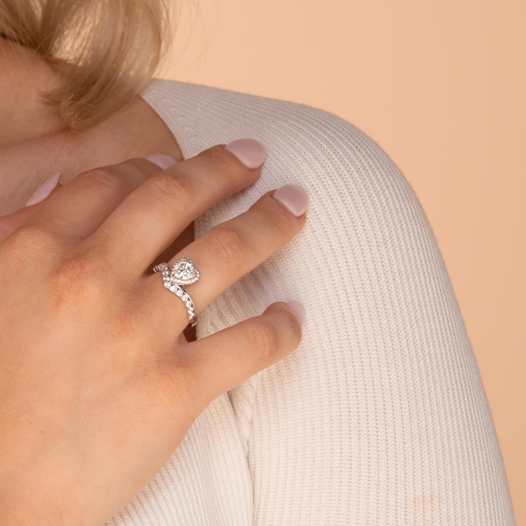 1ct The Eternal Love Moissanite Diamond Engagement Ring - Camile & Stone
