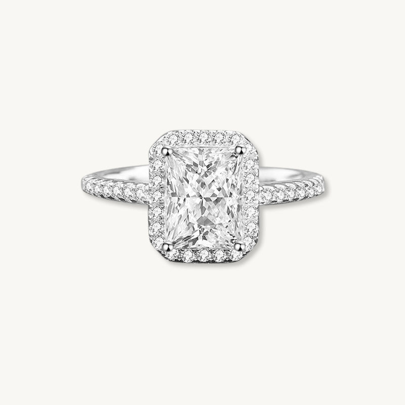 1ct The Juliet Emerald Moissanite Diamond Engagement Ring - Camile & Stone