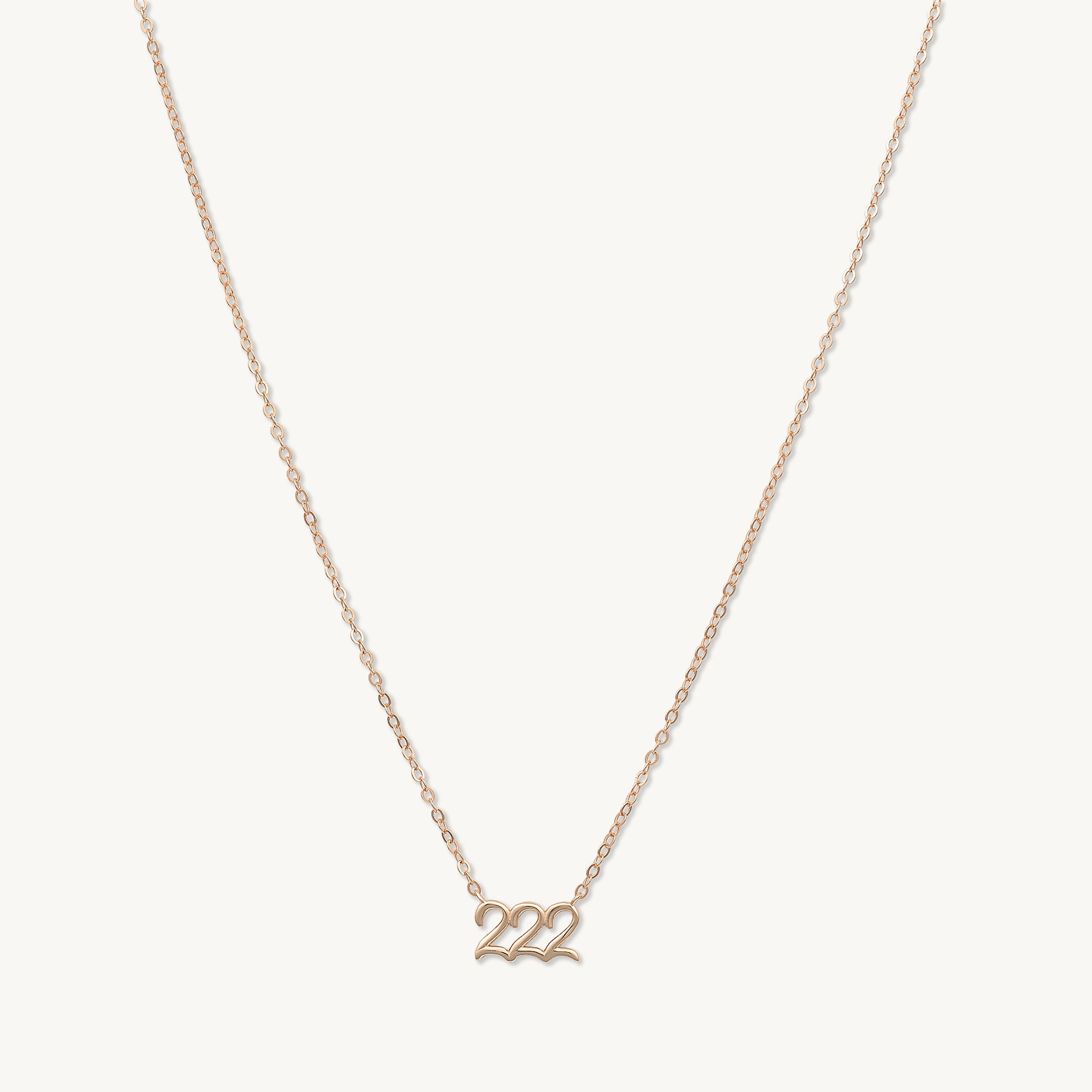 222 Angel Number Pendant Necklace - Camile & Stone